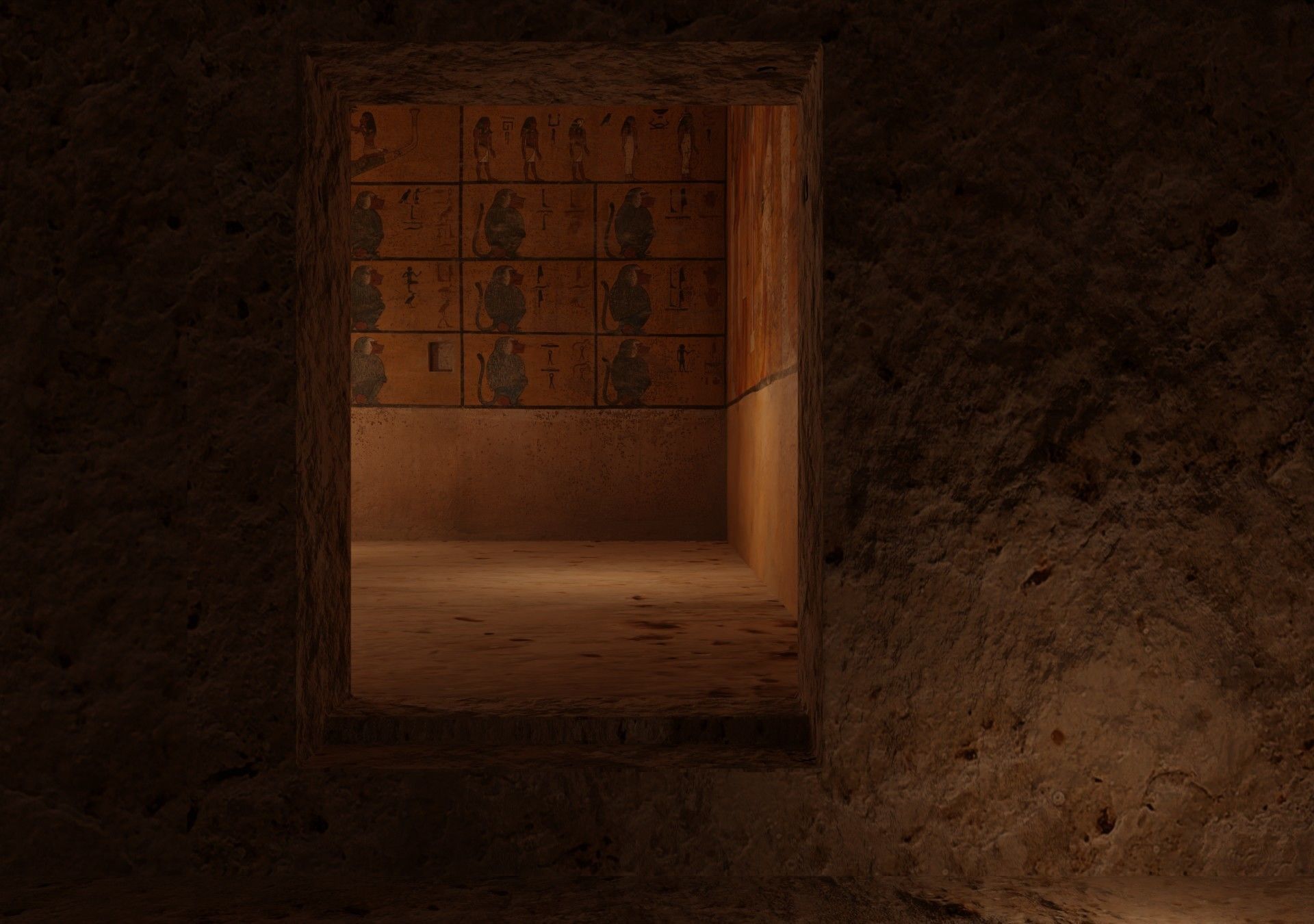 The tomb of Tutankhamun Low-poly 3D model_11