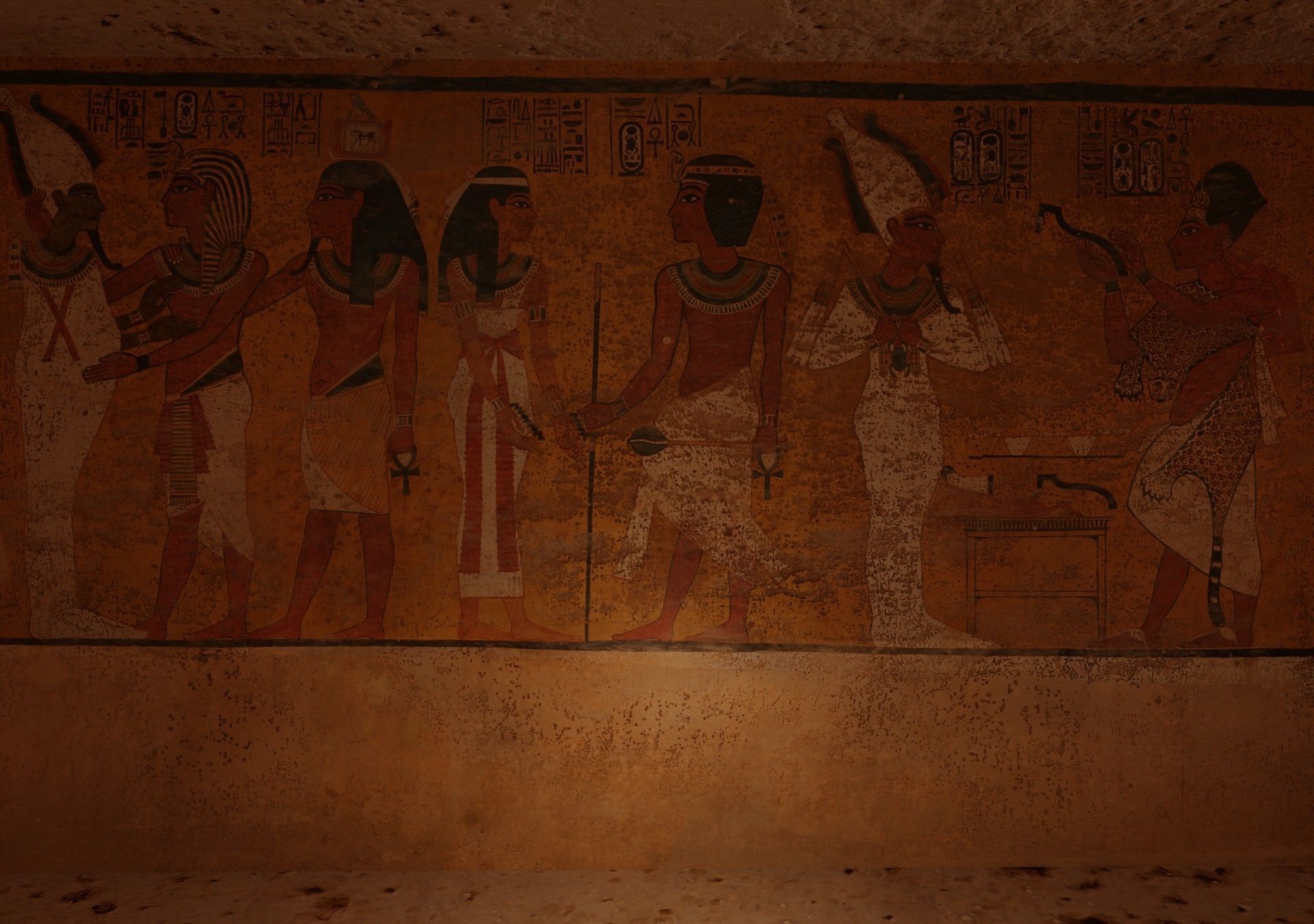 The tomb of Tutankhamun Low-poly 3D model_9