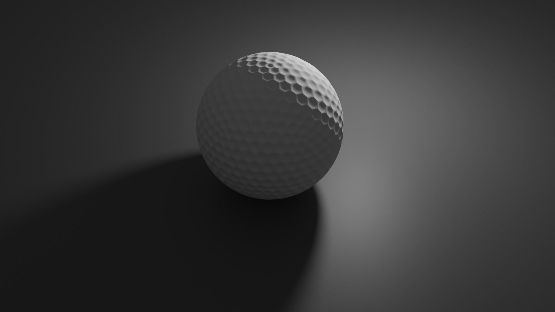 golf ball 3D model_2