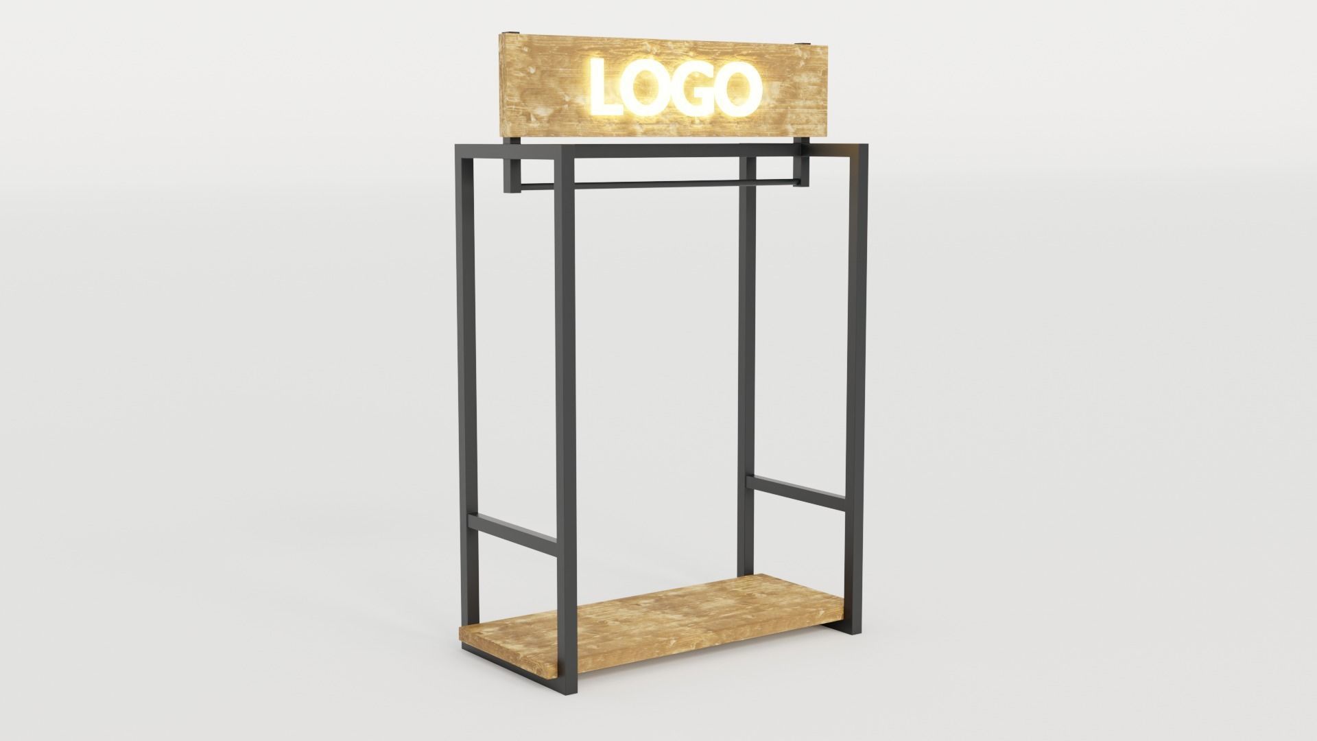 Rustica Shop Hangers set of 8 3D model_9