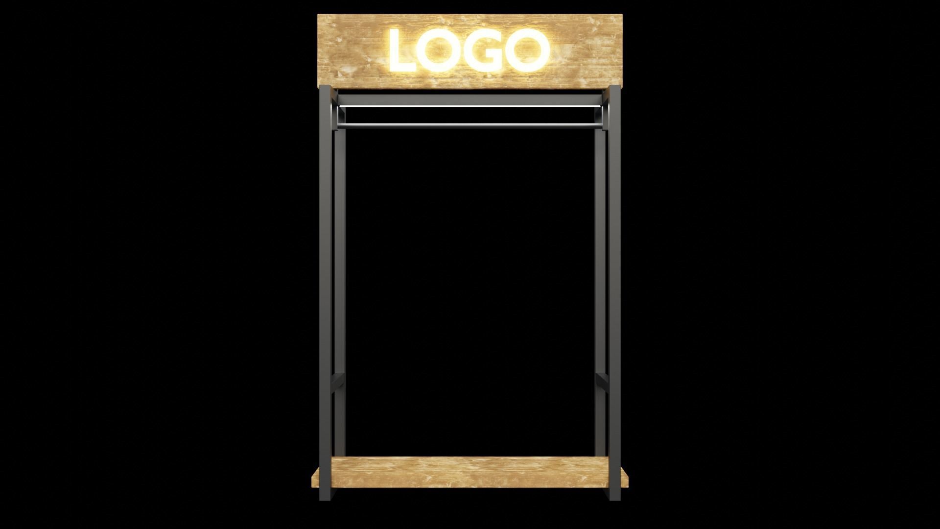 Rustica Shop Hangers set of 8 3D model_20