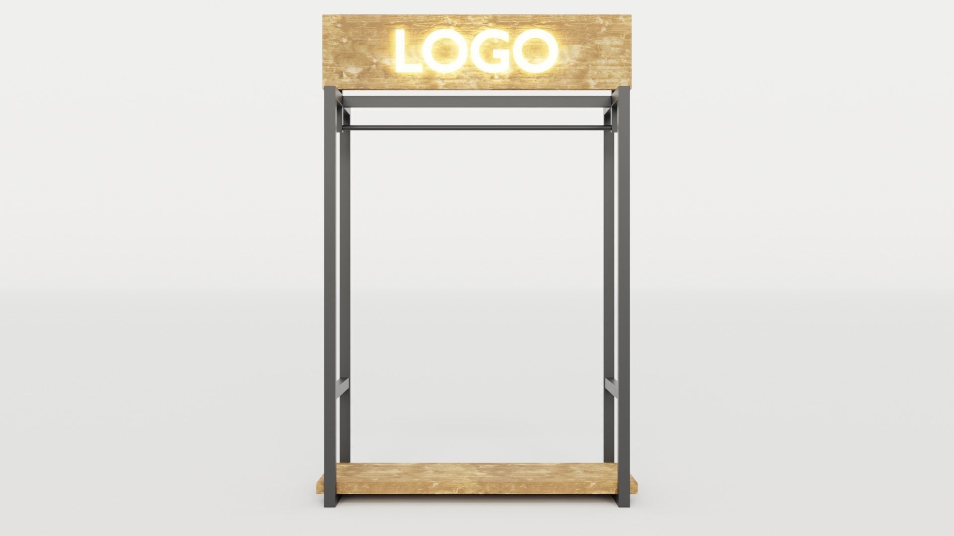 Rustica Shop Hangers set of 8 3D model_8