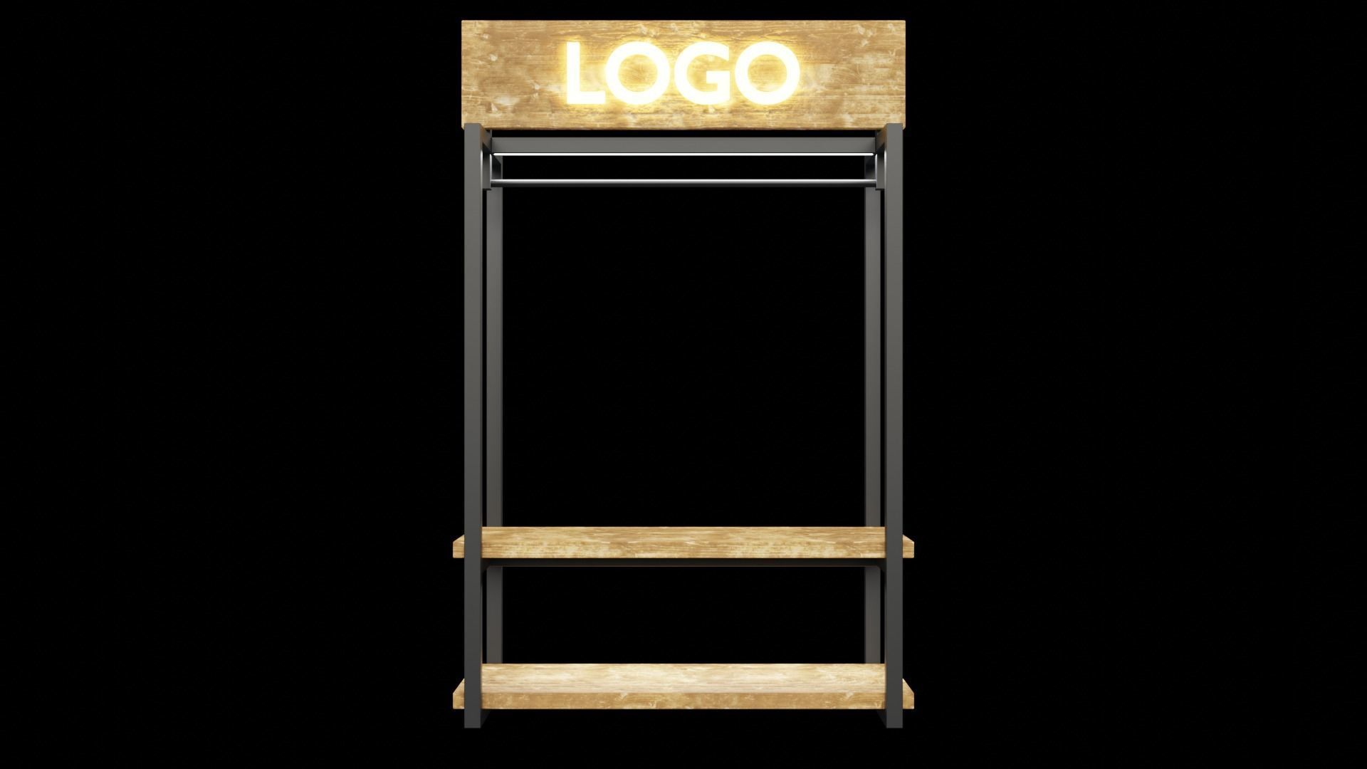 Rustica Shop Hangers set of 8 3D model_12