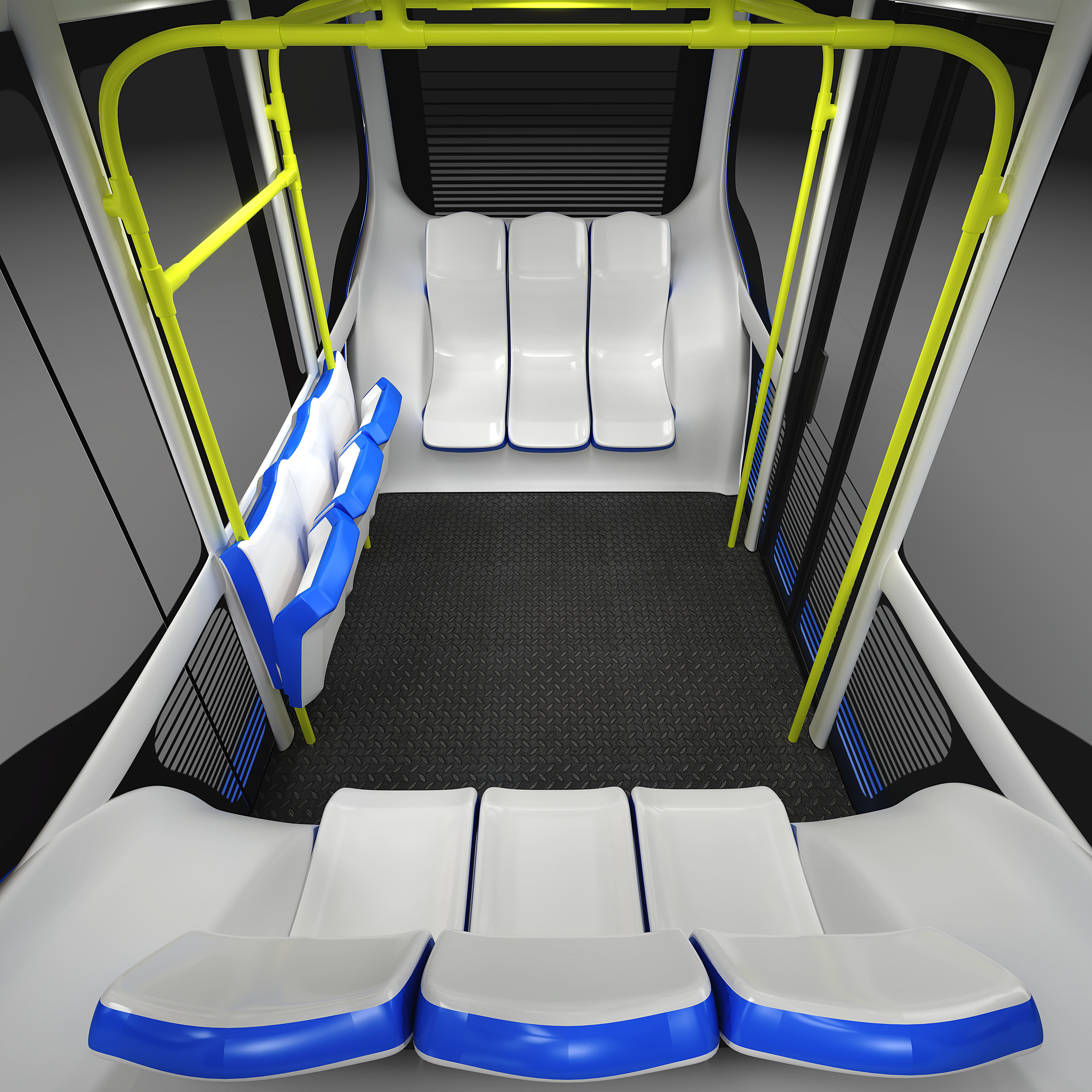 Autonomous Electric Minibus 3D model_6