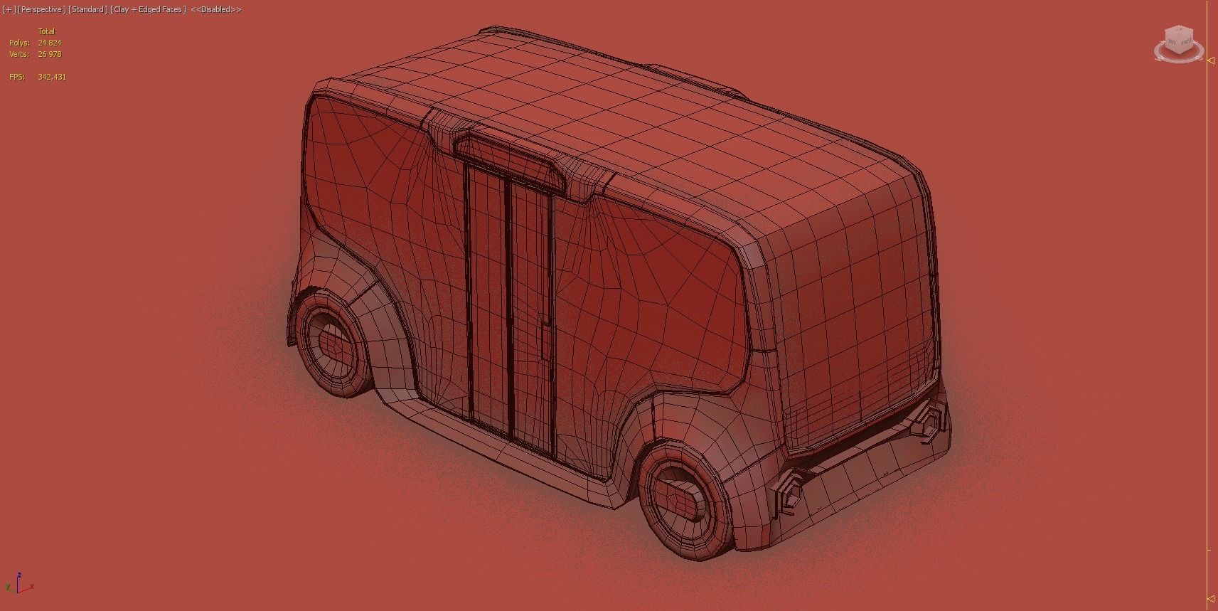 Autonomous Electric Minibus 3D model_14