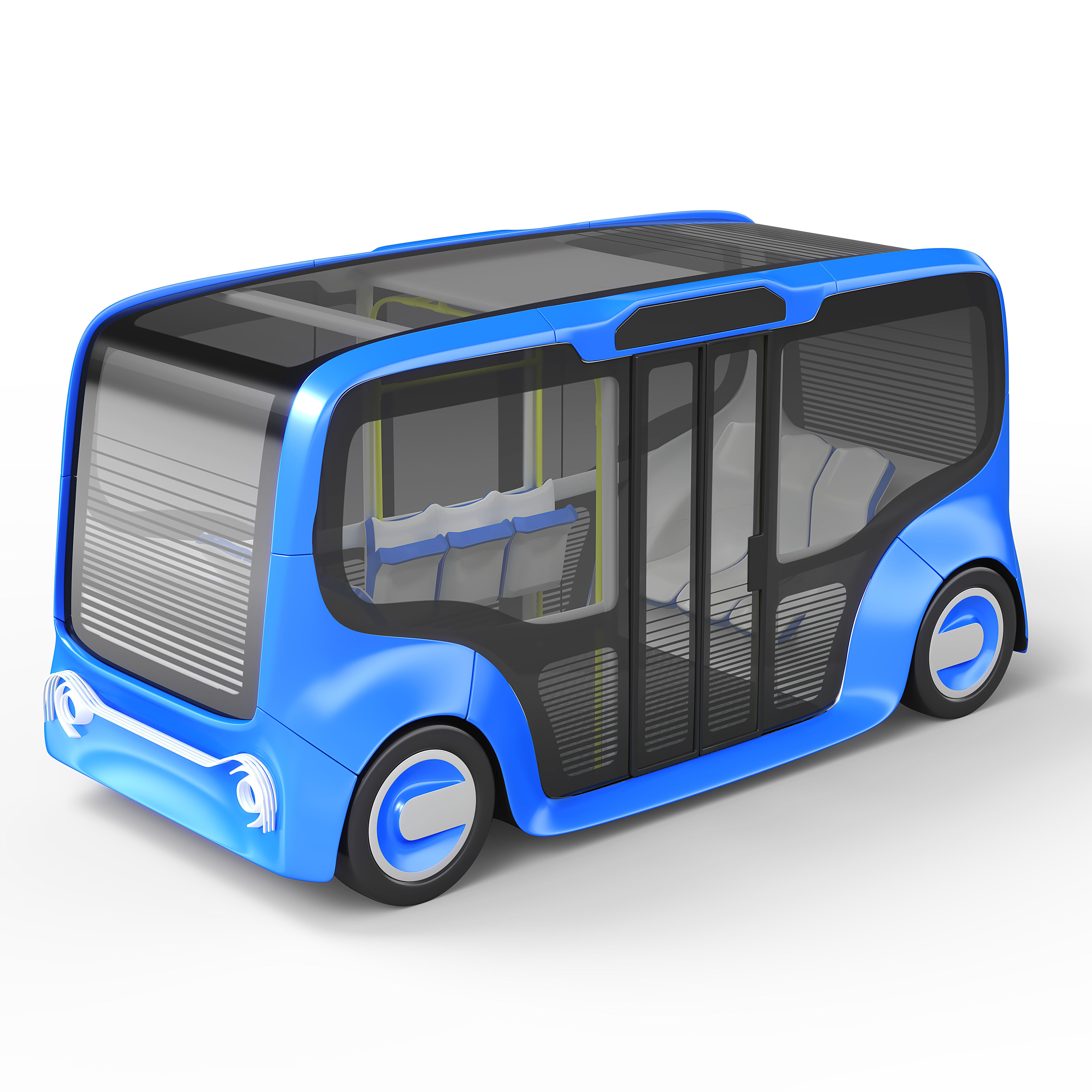 Autonomous Electric Minibus 3D model_5