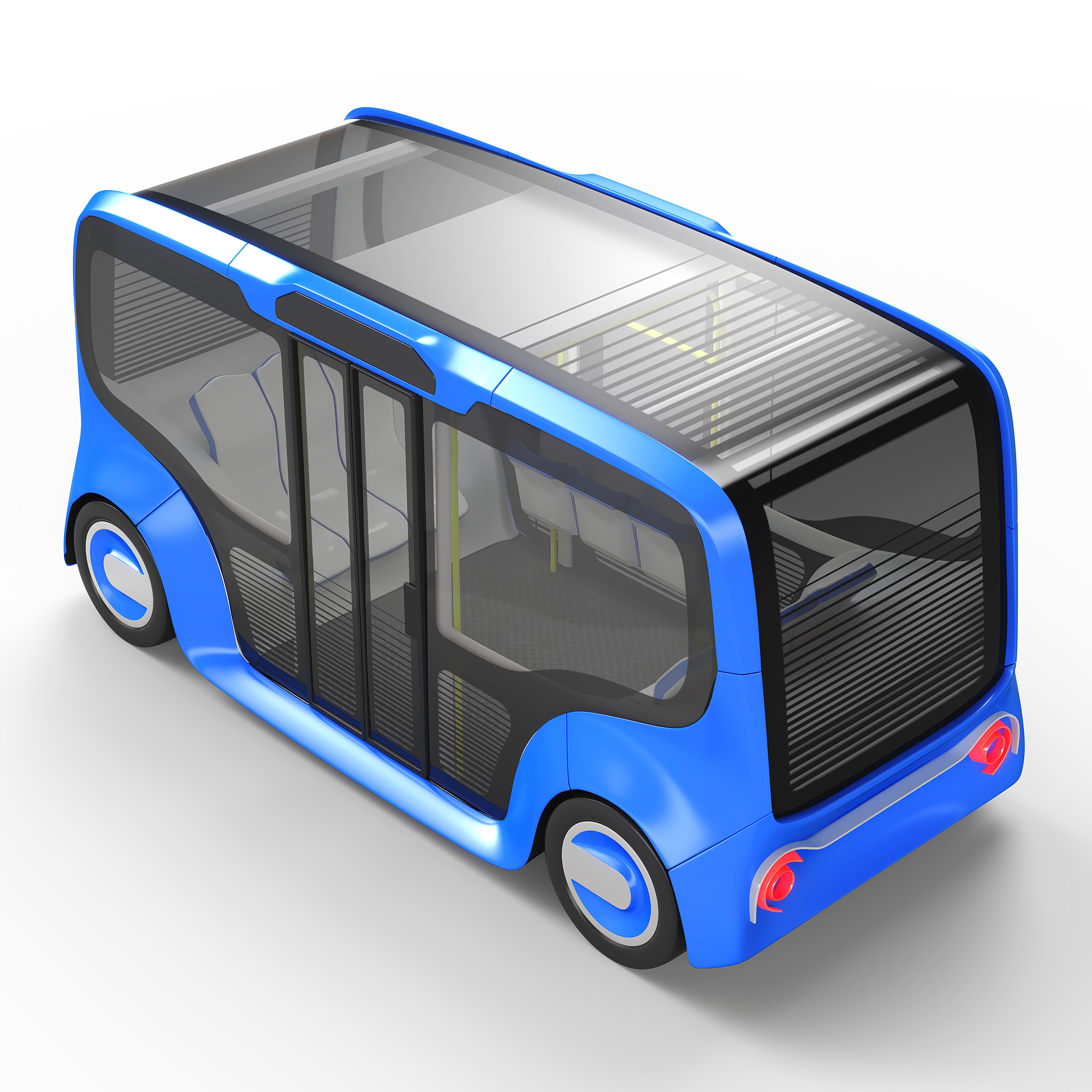 Autonomous Electric Minibus 3D model_3