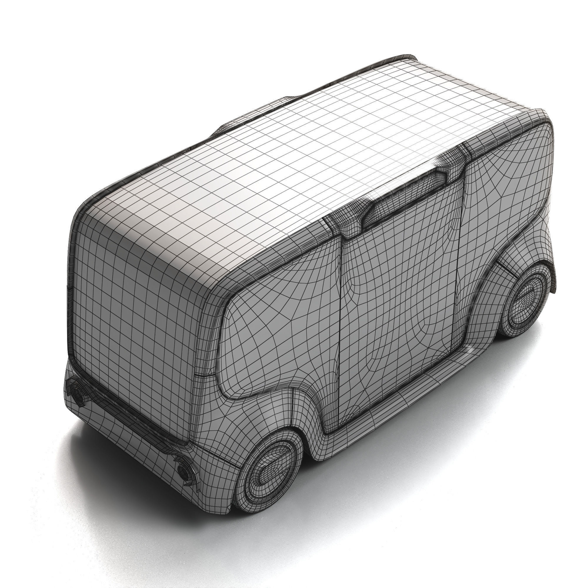 Autonomous Electric Minibus 3D model_10