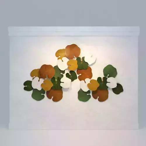 LOTUS LEAF WALL ART 02