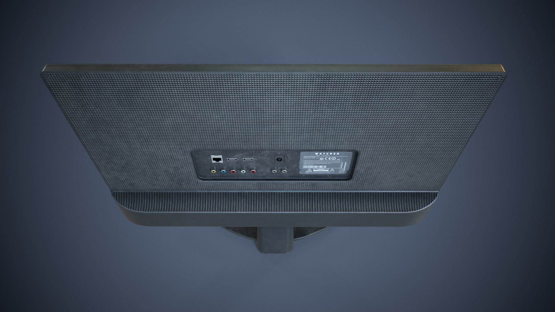Modern TV Low-poly 3D model_11