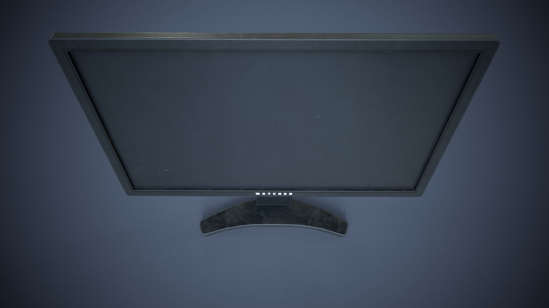 Modern TV Low-poly 3D model_12