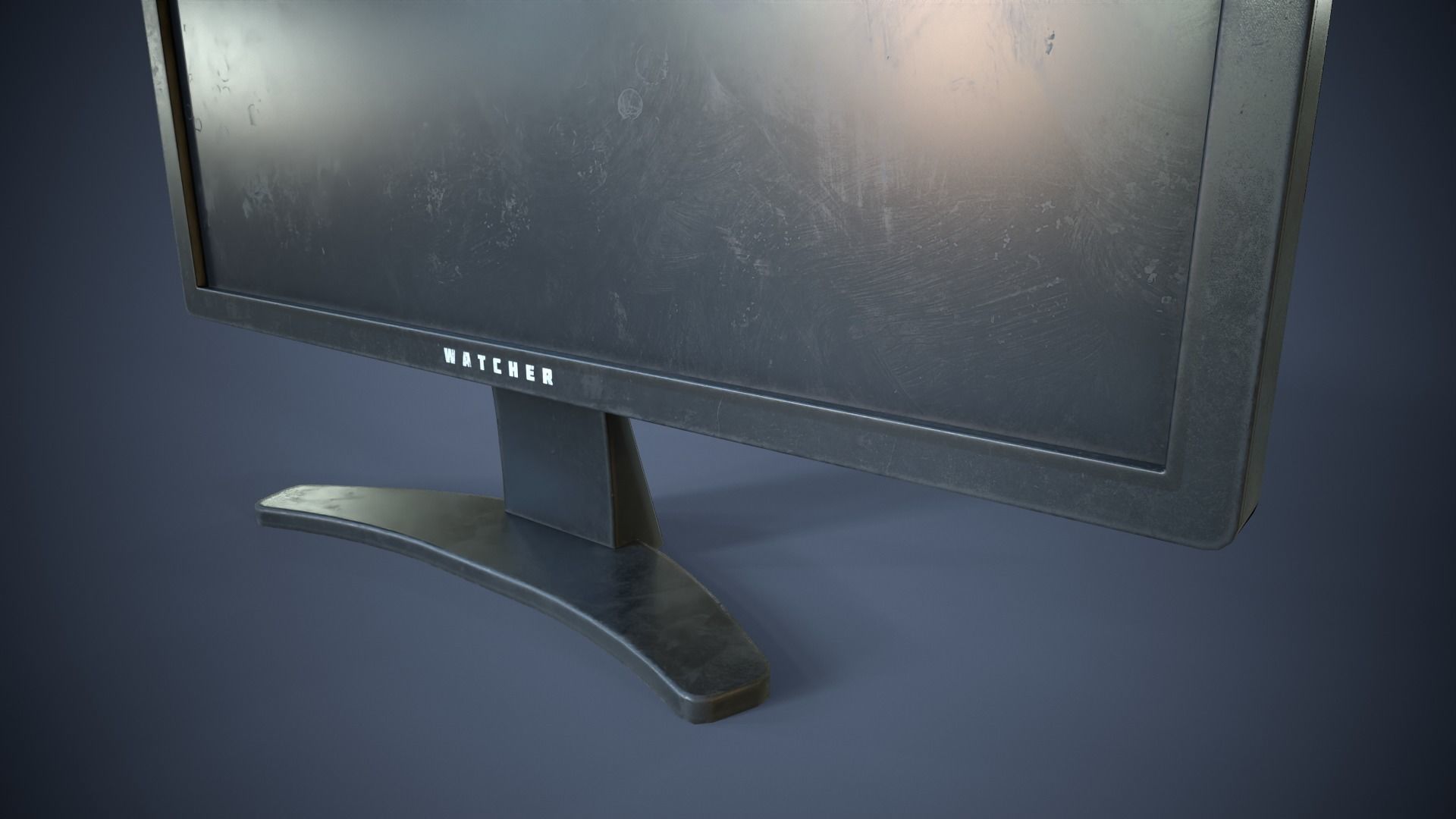 Modern TV Low-poly 3D model_13