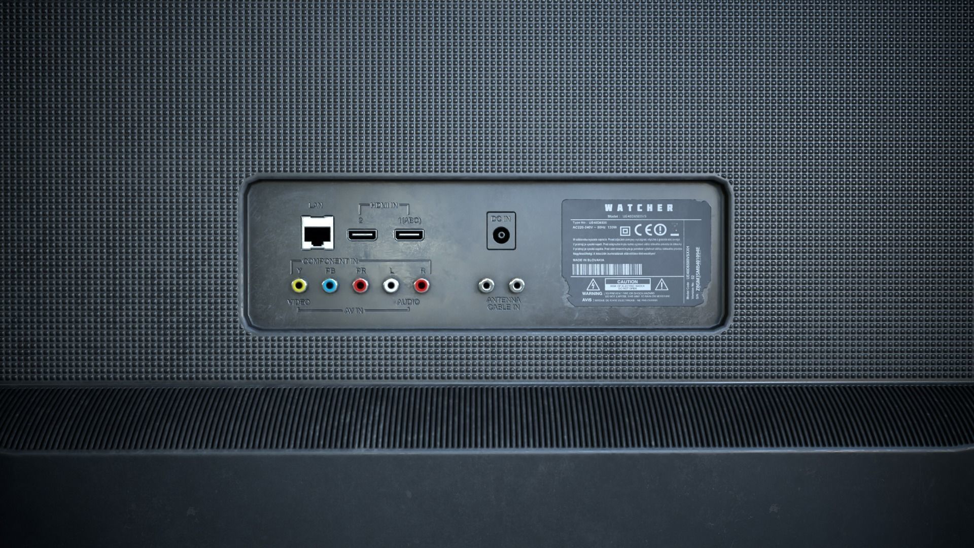 Modern TV Low-poly 3D model_9