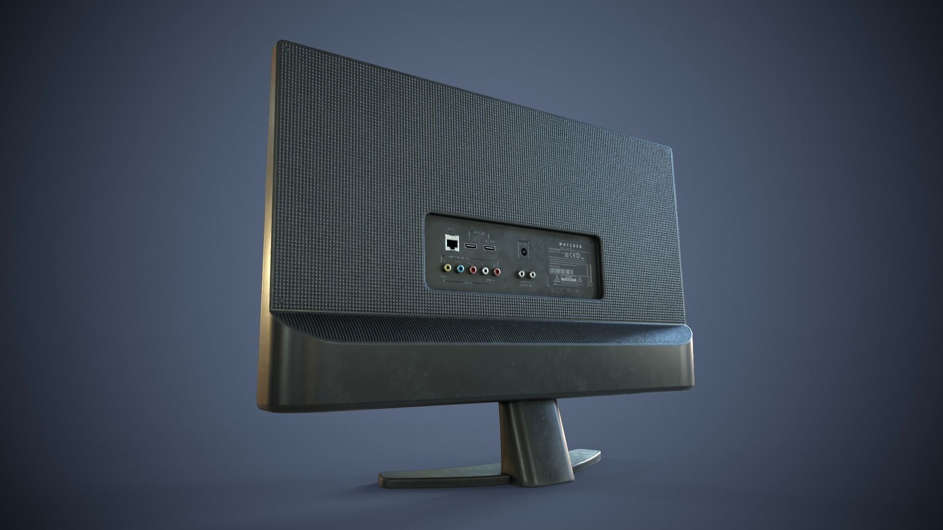 Modern TV Low-poly 3D model_7