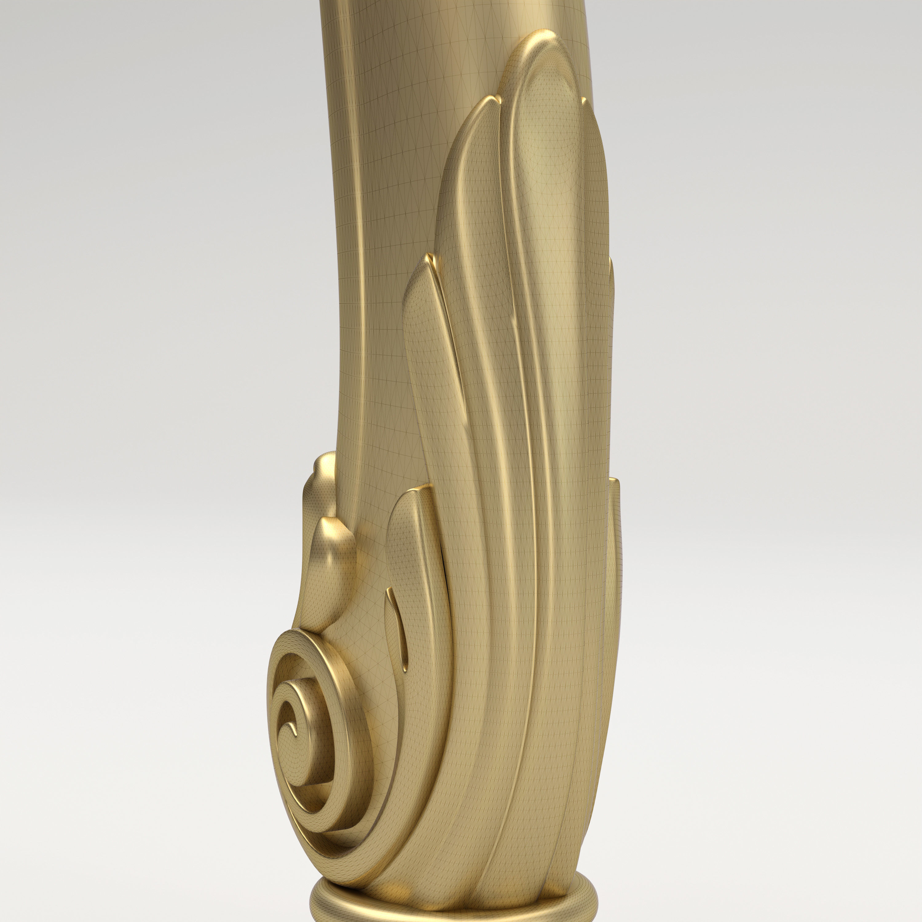 Carved Baluster 3D model_10