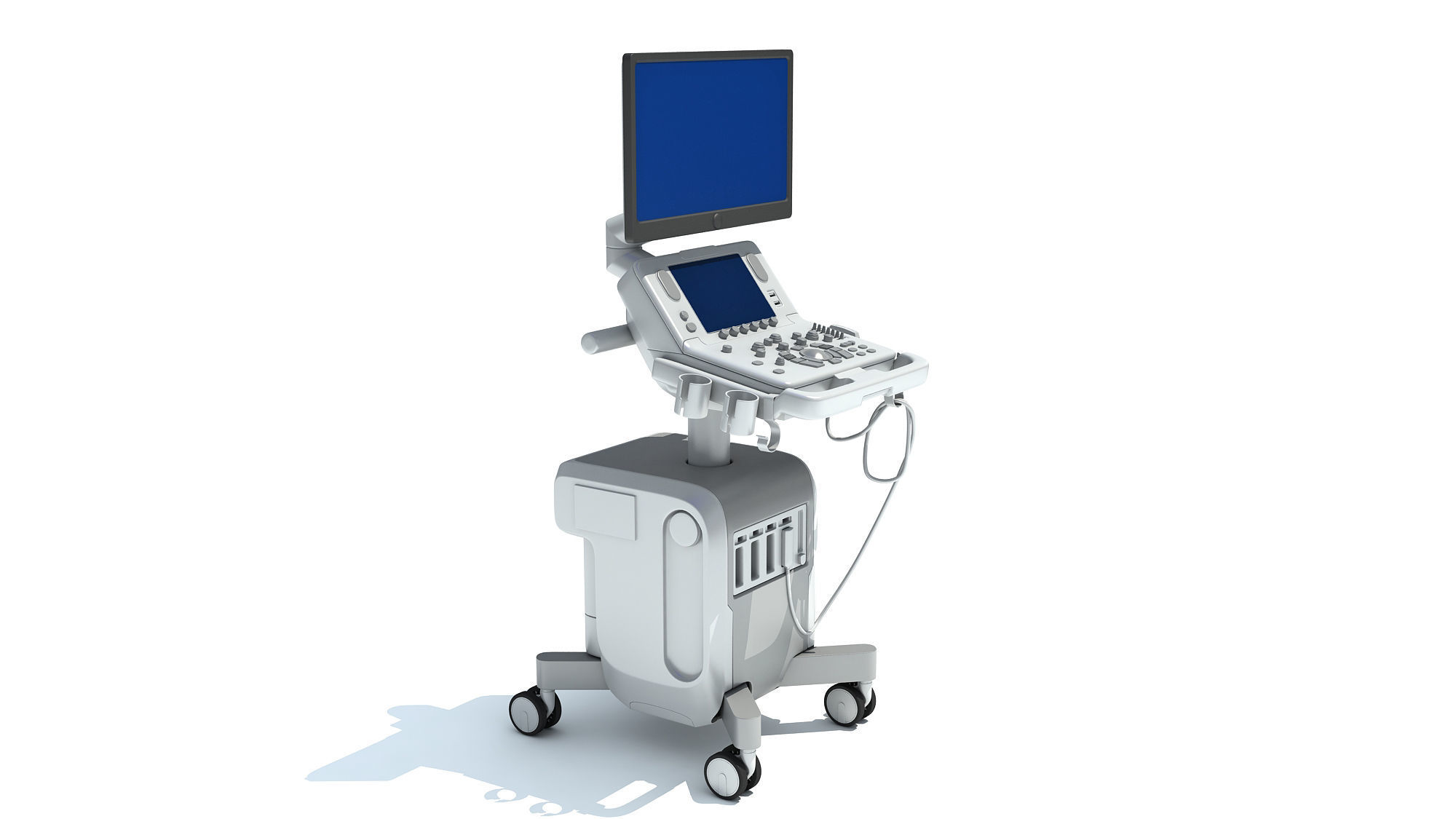 Ultrasound System Scanner 3D model_2