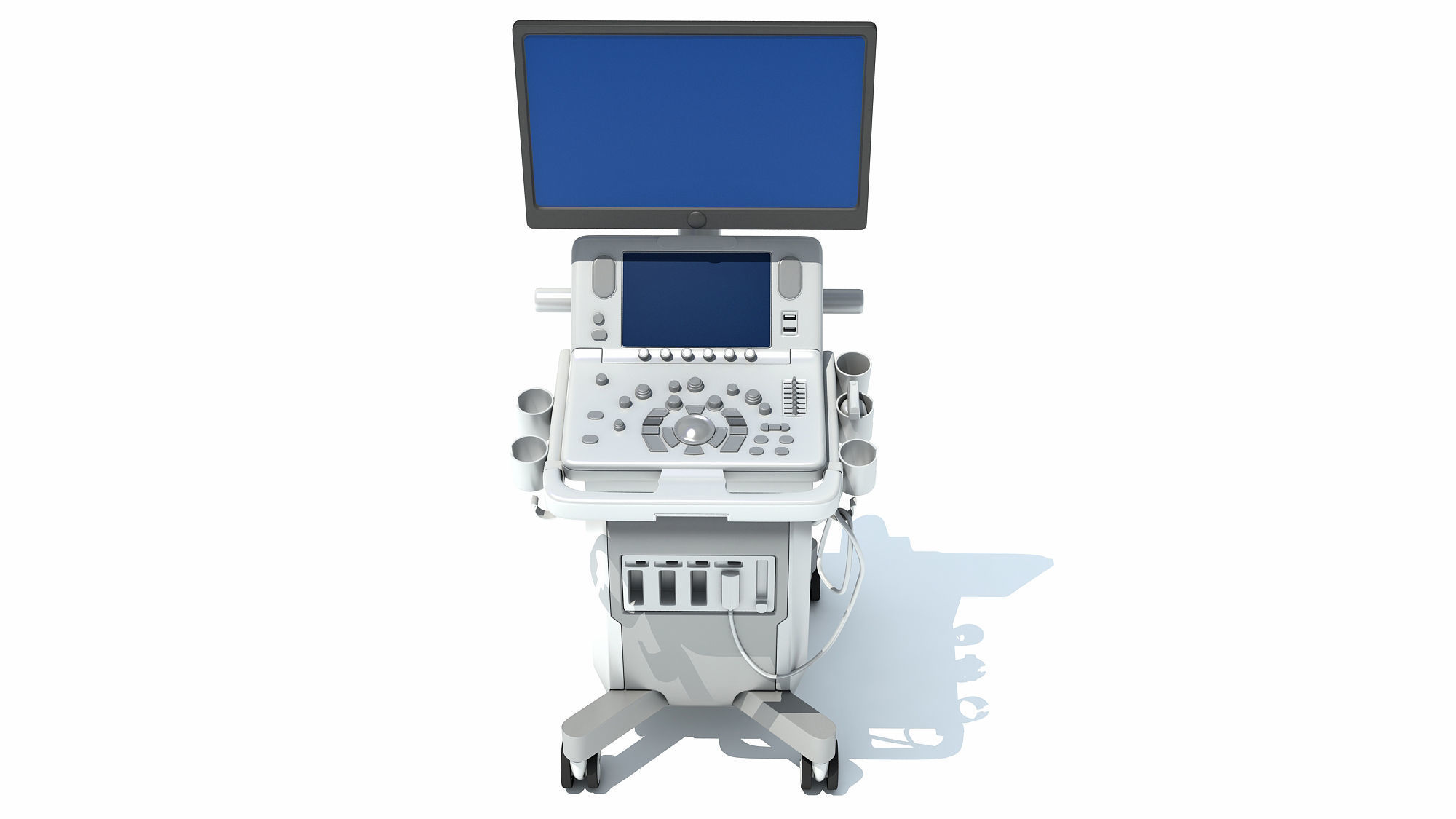 Ultrasound System Scanner 3D model_11