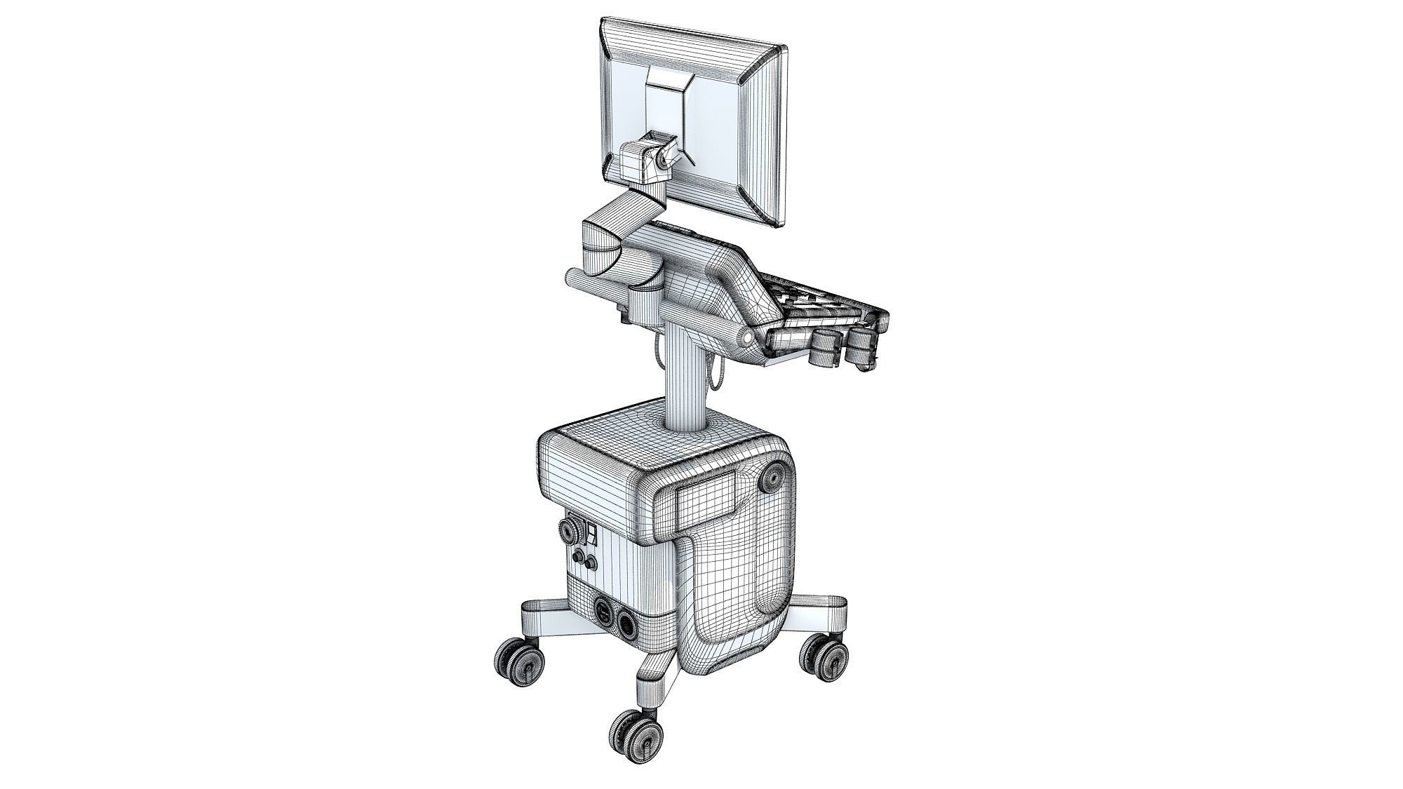Ultrasound System Scanner 3D model_15