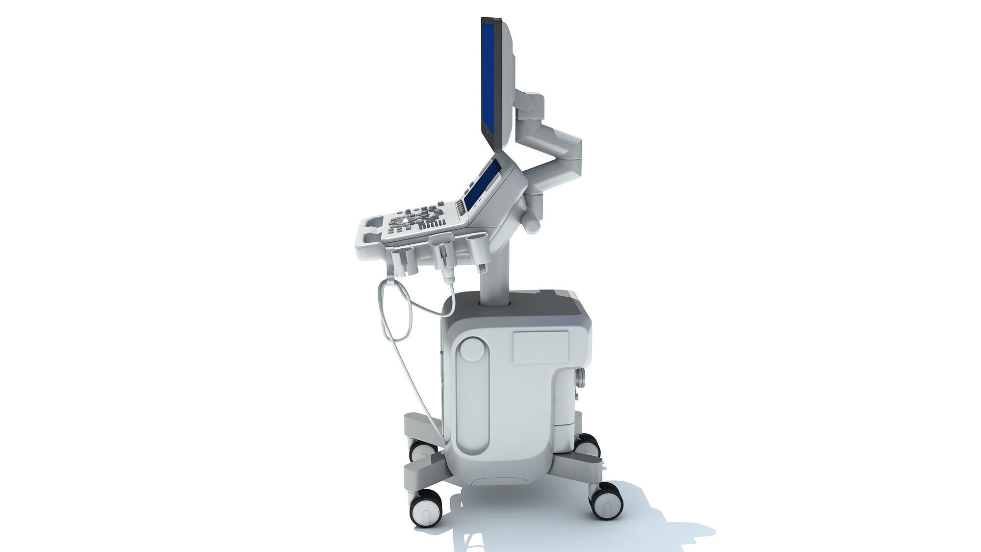 Ultrasound System Scanner 3D model_4
