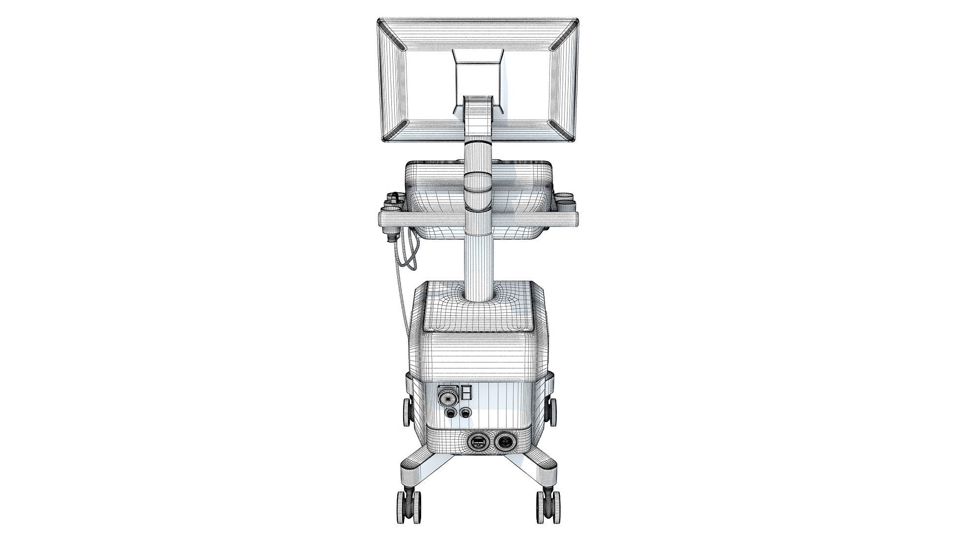 Ultrasound System Scanner 3D model_14