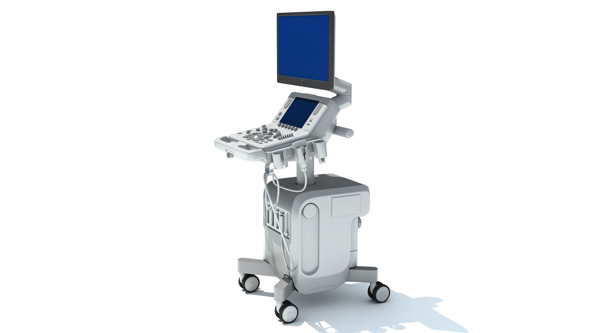 Ultrasound System Scanner 3D model_3