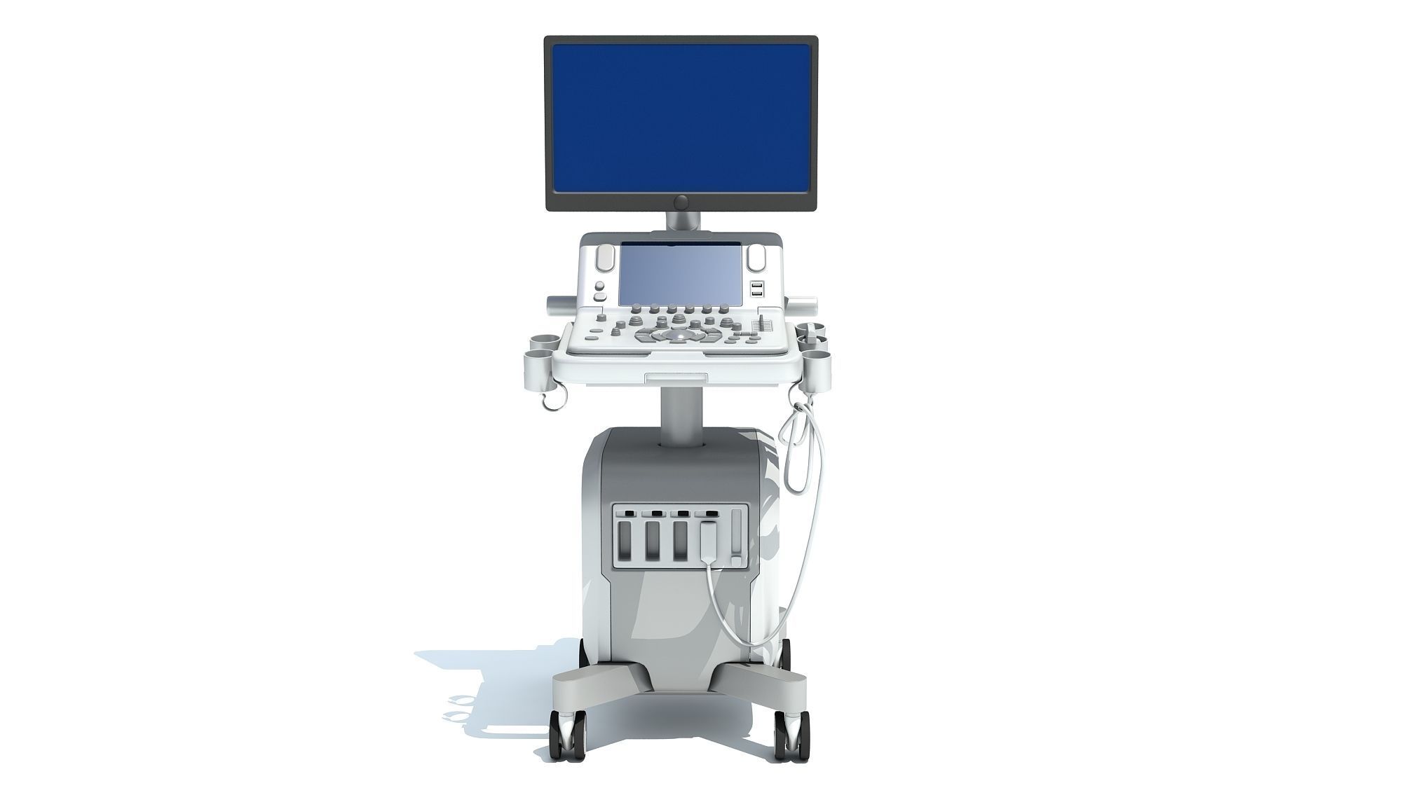 Ultrasound System Scanner 3D model_9
