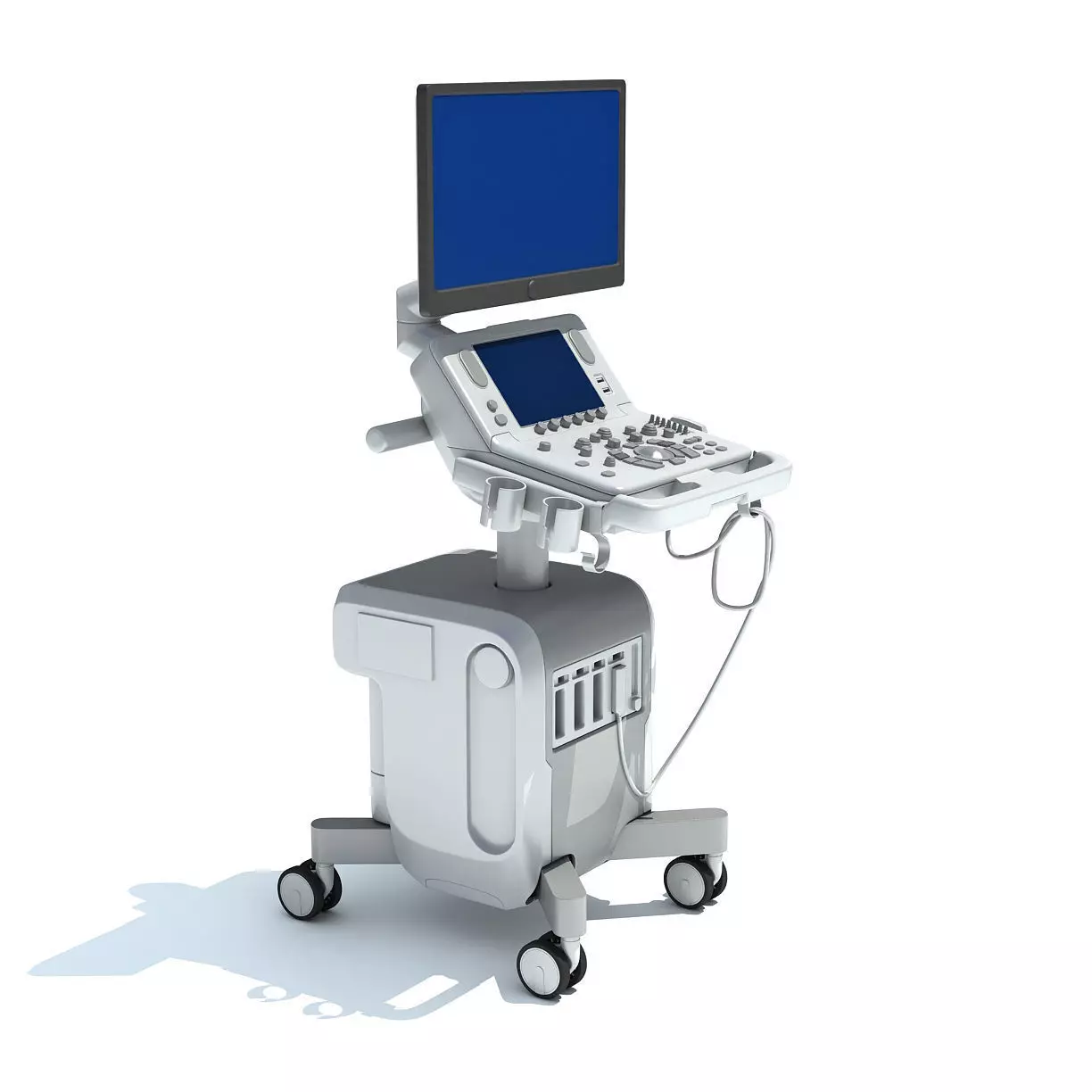 Ultrasound System Scanner 3D model_0