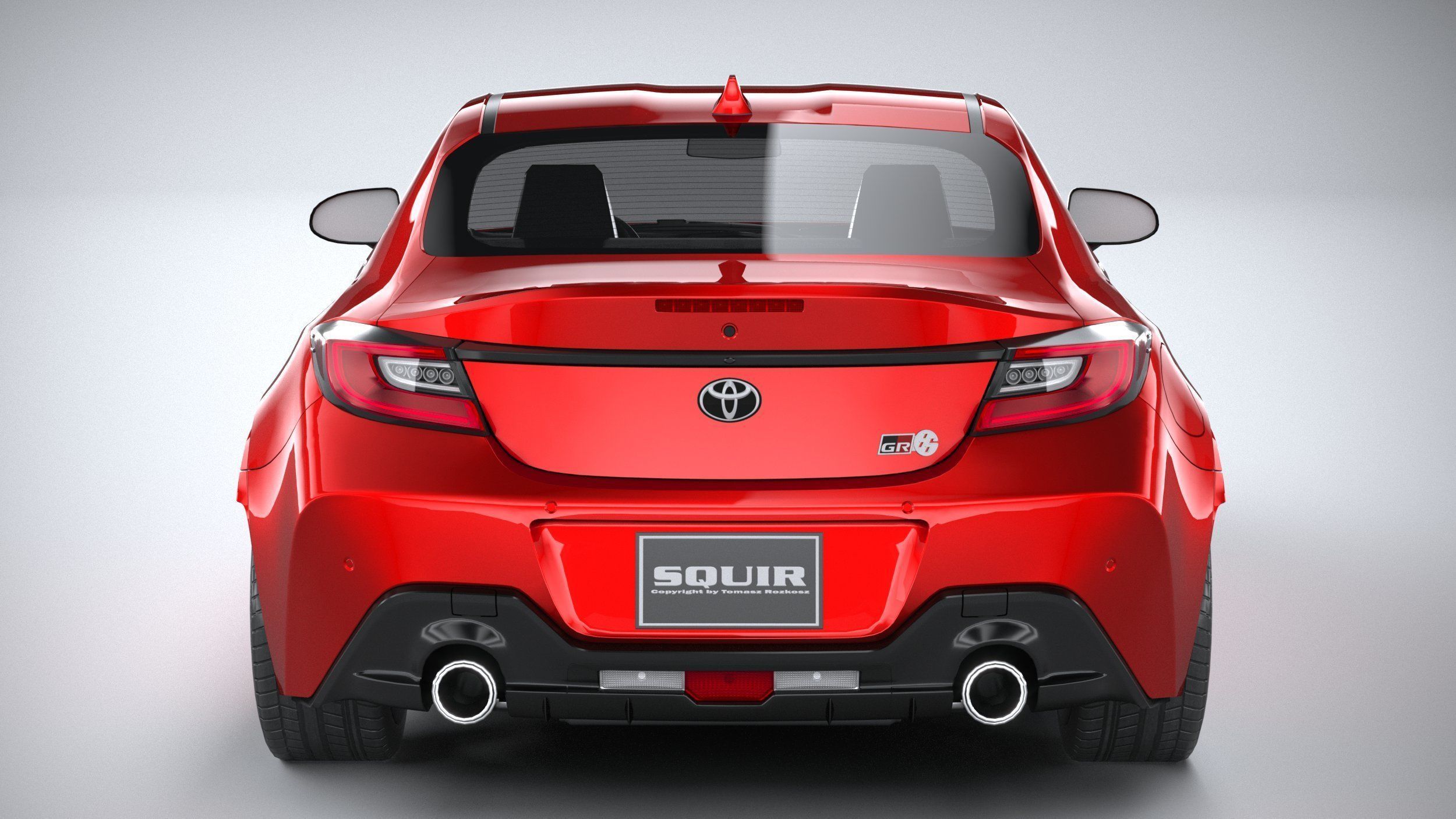 Toyota GR 86 2022 LowPoly 3D model_4