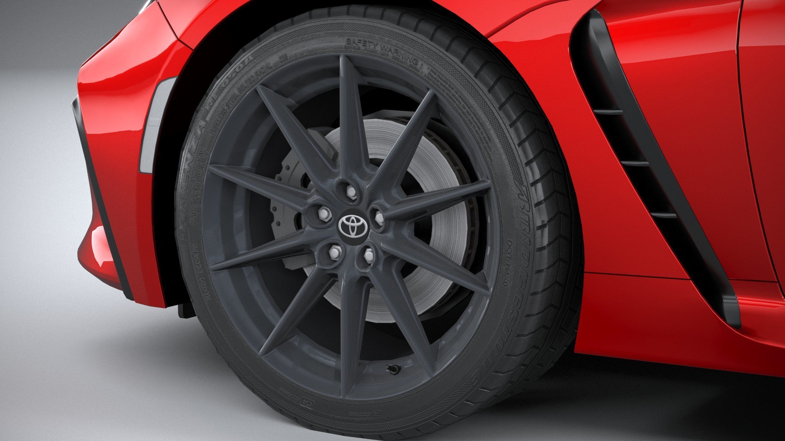 Toyota GR 86 2022 LowPoly 3D model_16