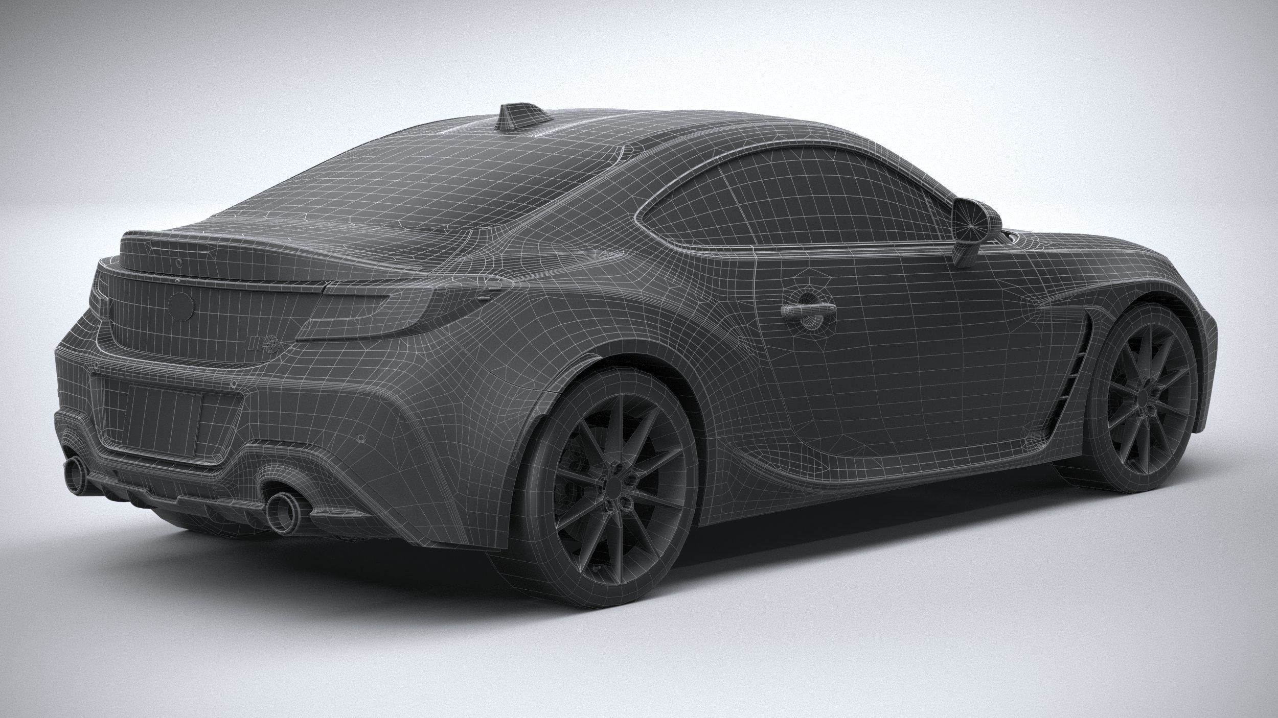 Toyota GR 86 2022 LowPoly 3D model_32