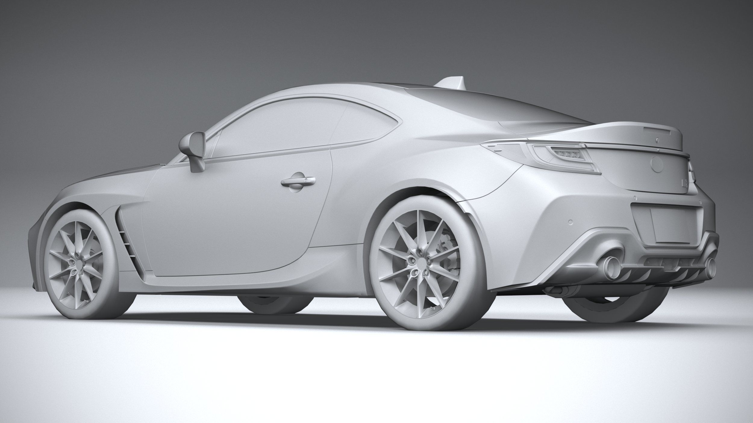 Toyota GR 86 2022 LowPoly 3D model_21