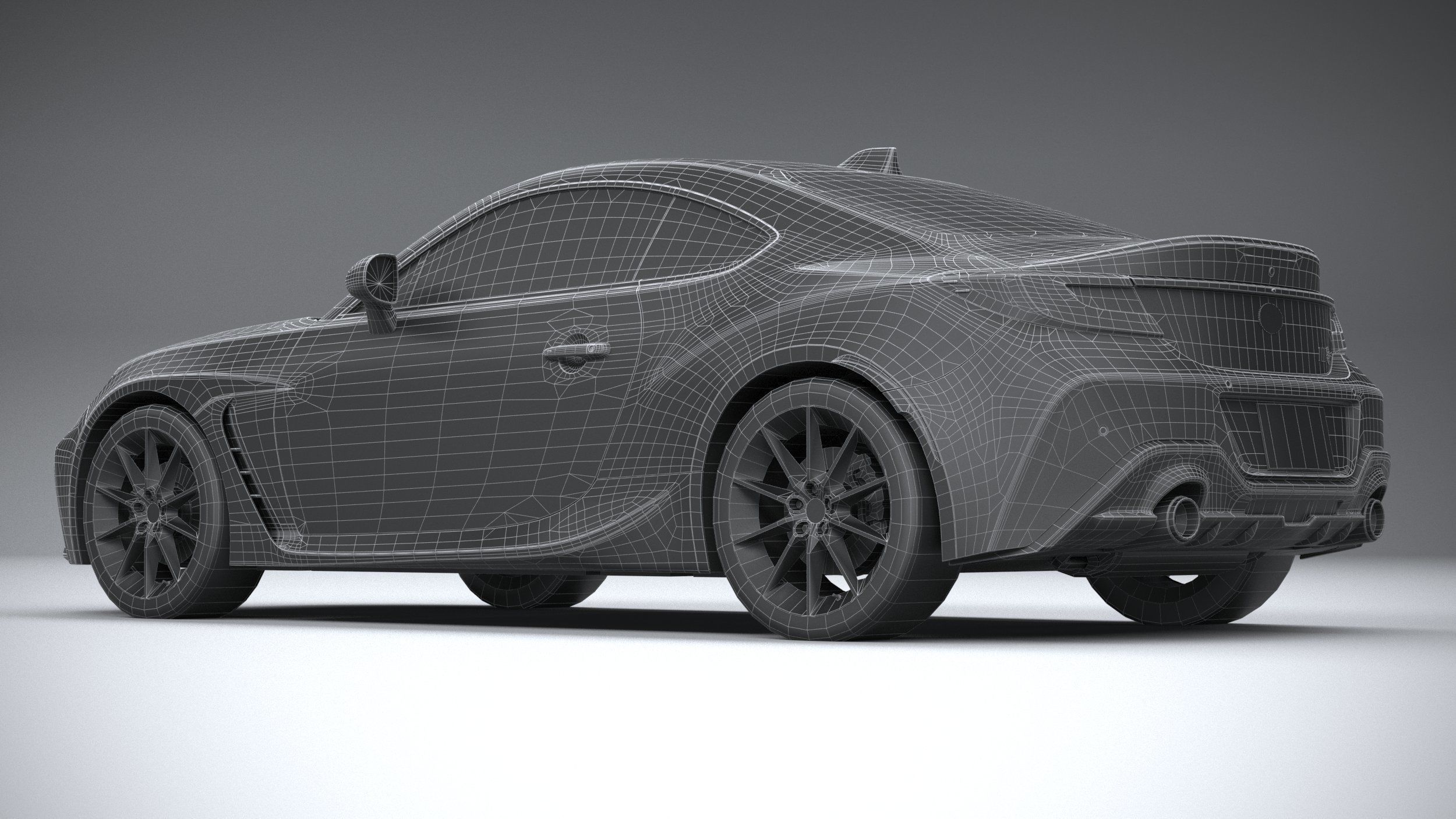 Toyota GR 86 2022 LowPoly 3D model_28