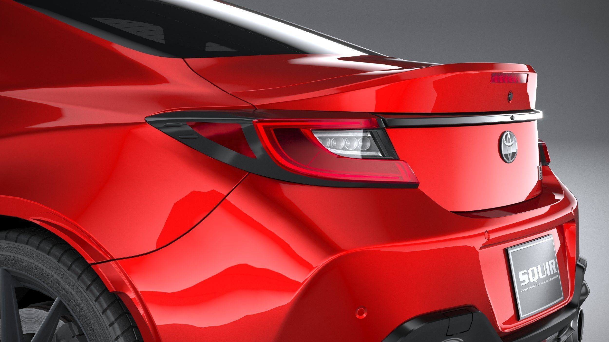 Toyota GR 86 2022 LowPoly 3D model_6