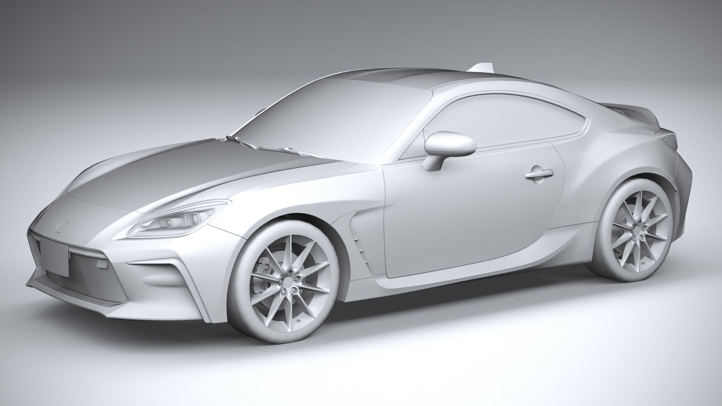 Toyota GR 86 2022 LowPoly 3D model_19