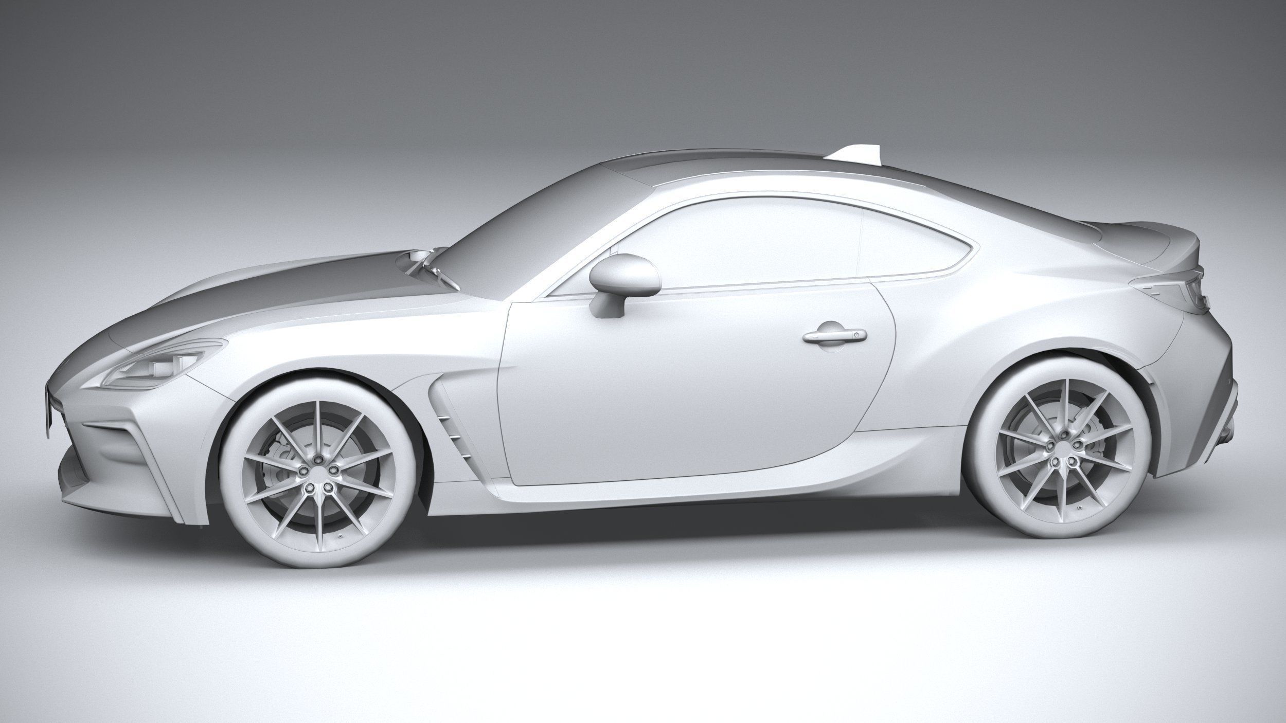 Toyota GR 86 2022 LowPoly 3D model_22