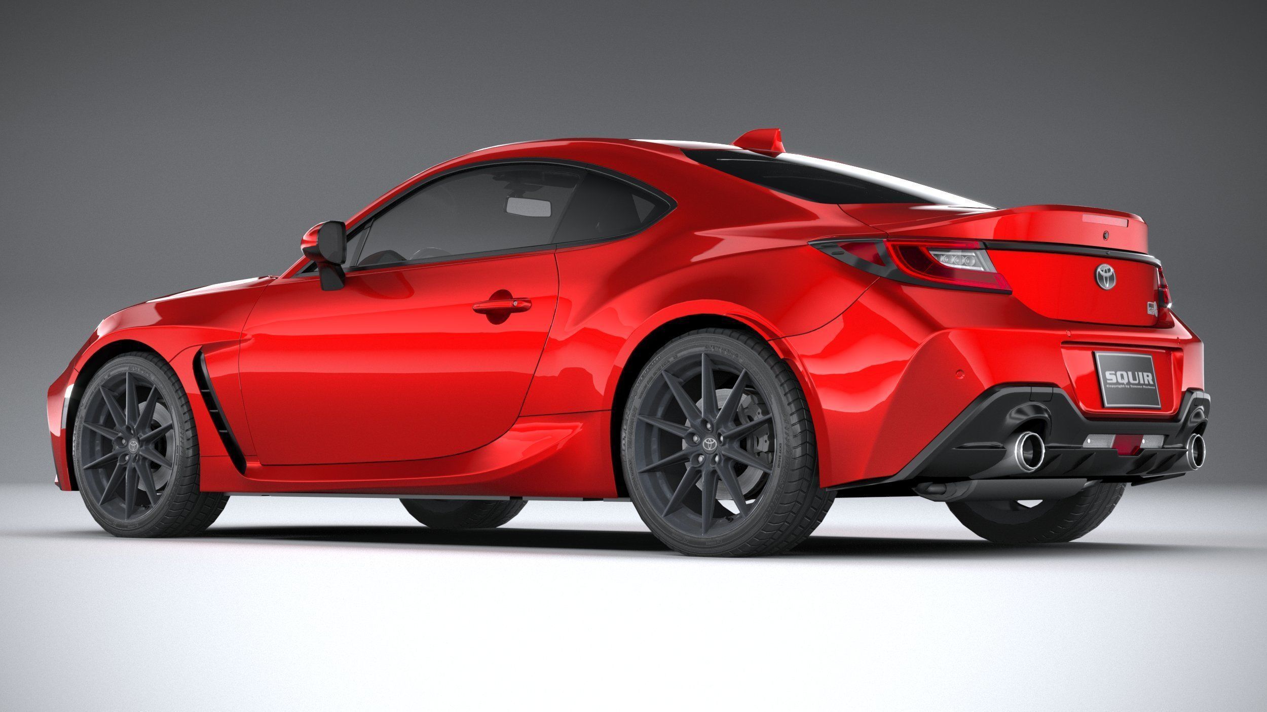 Toyota GR 86 2022 LowPoly 3D model_5