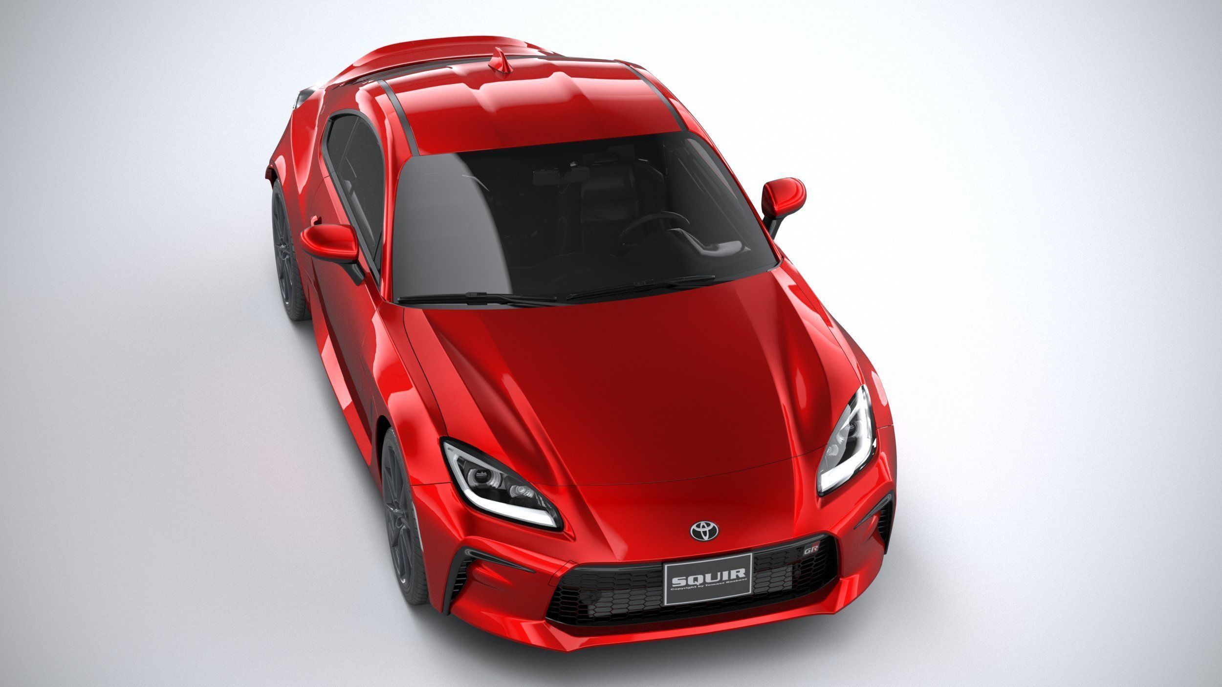 Toyota GR 86 2022 LowPoly 3D model_12