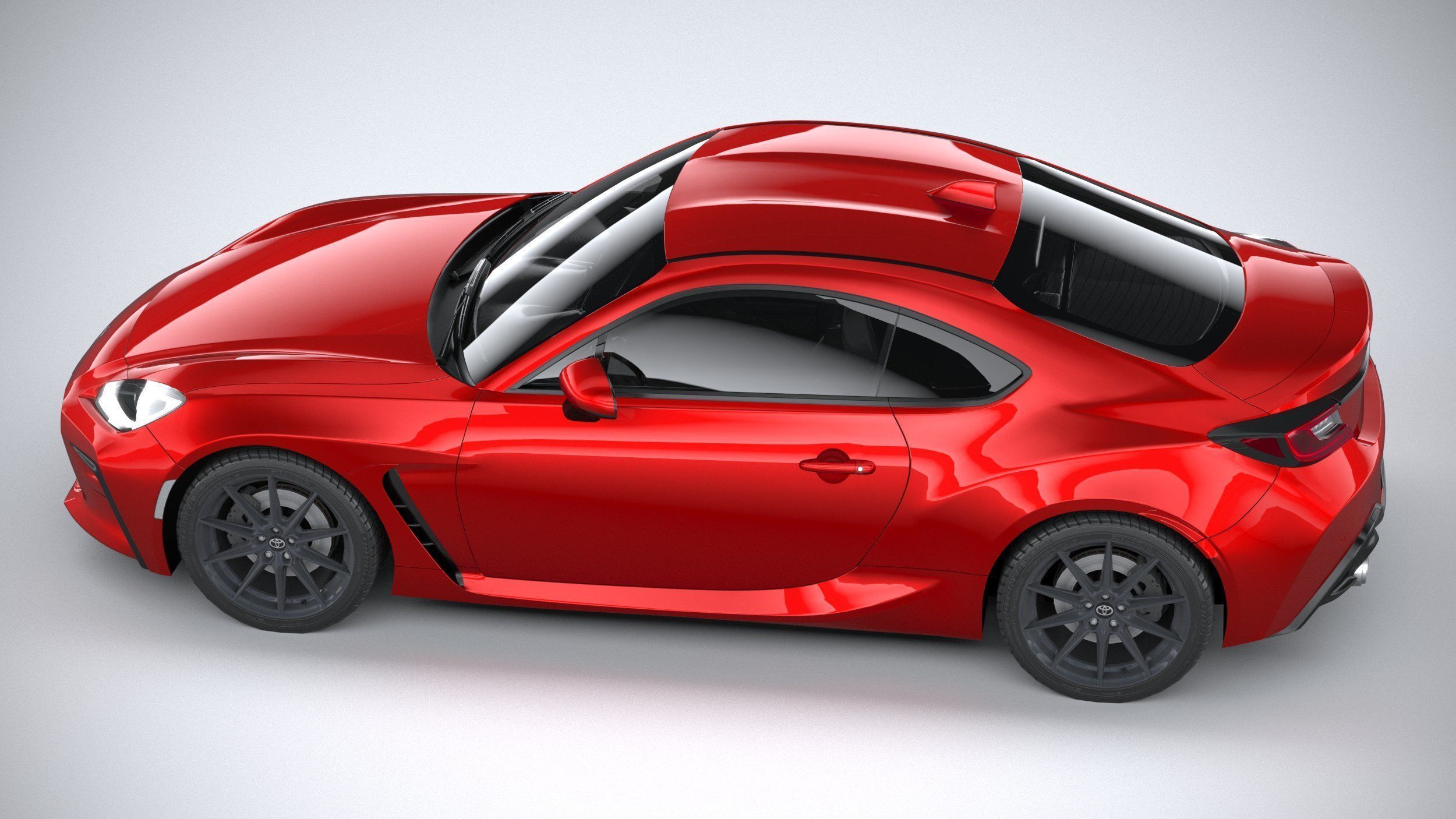 Toyota GR 86 2022 LowPoly 3D model_9