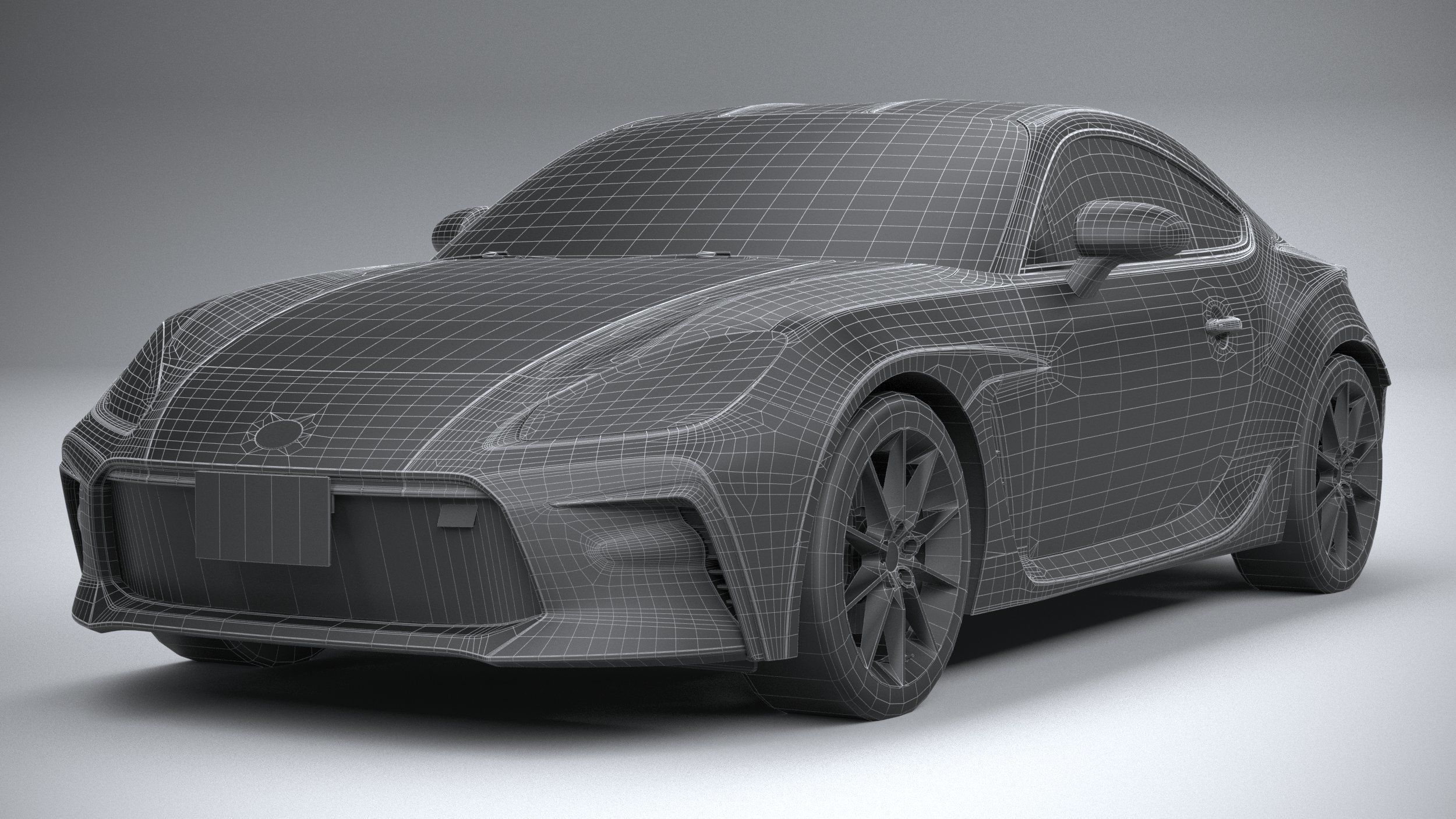 Toyota GR 86 2022 LowPoly 3D model_27