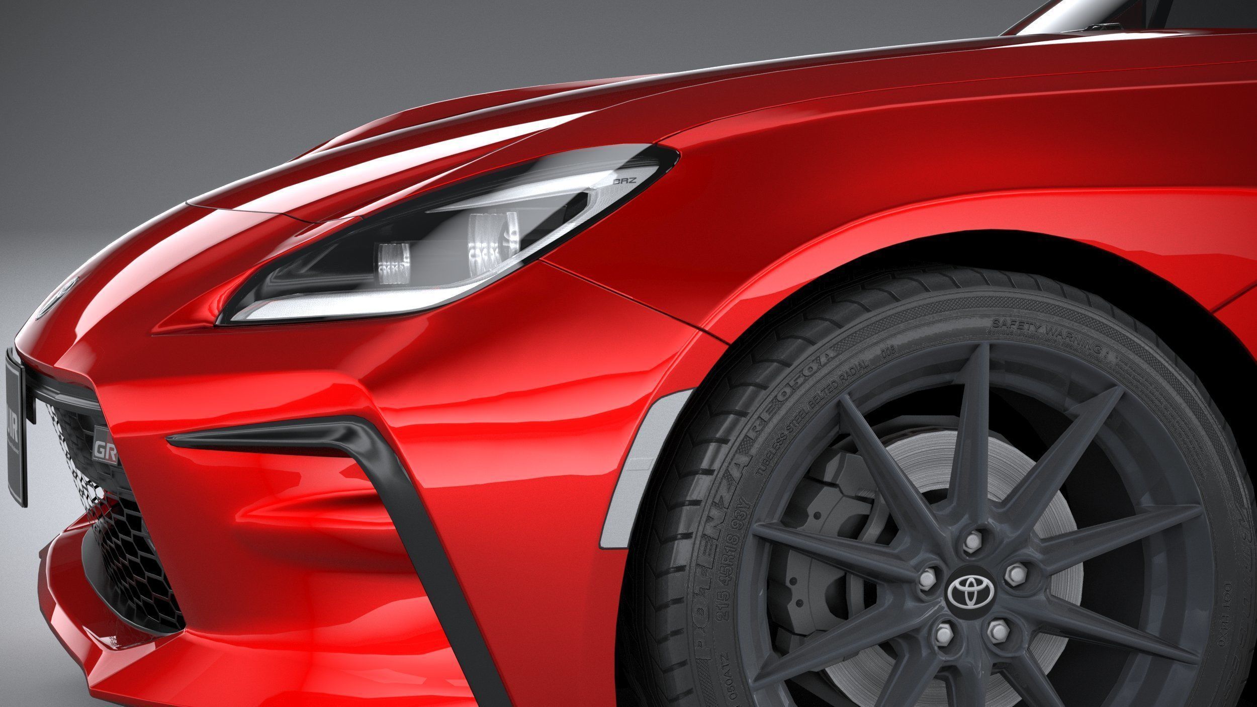 Toyota GR 86 2022 LowPoly 3D model_3