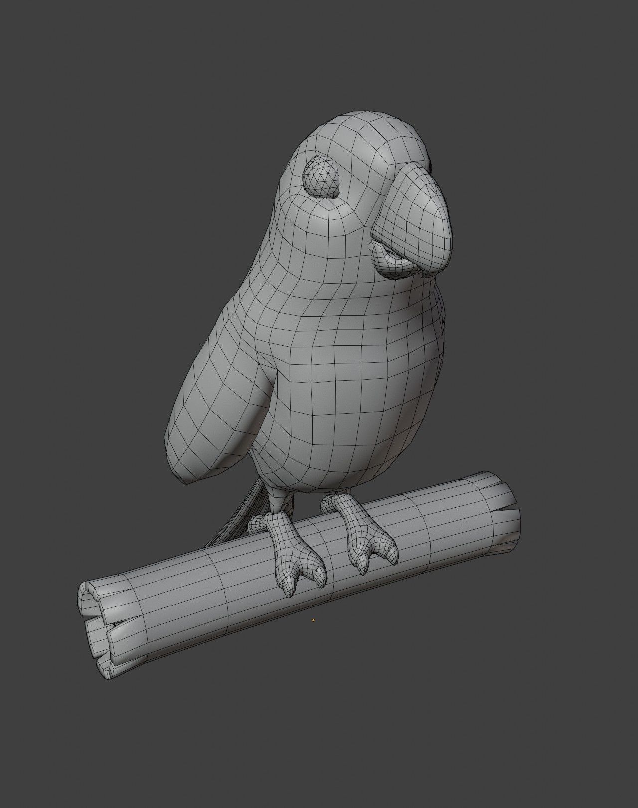 Cartoon Ara Parrot Blue-Yellow-Green 3D Model Low-poly 3D model_6