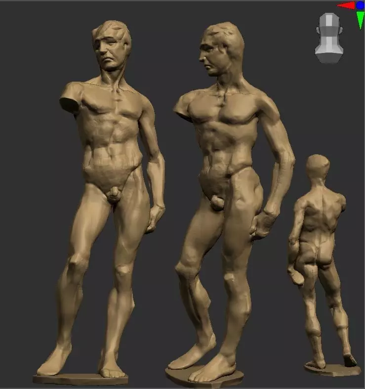Free Man Sculpture Free 3D print model