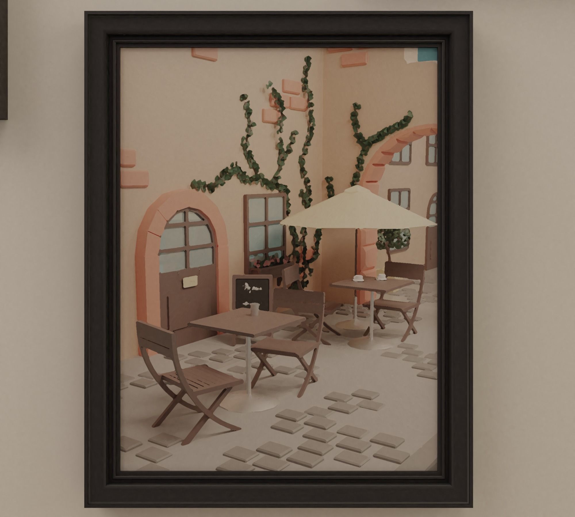 Artist s studio Low-poly 3D model_22