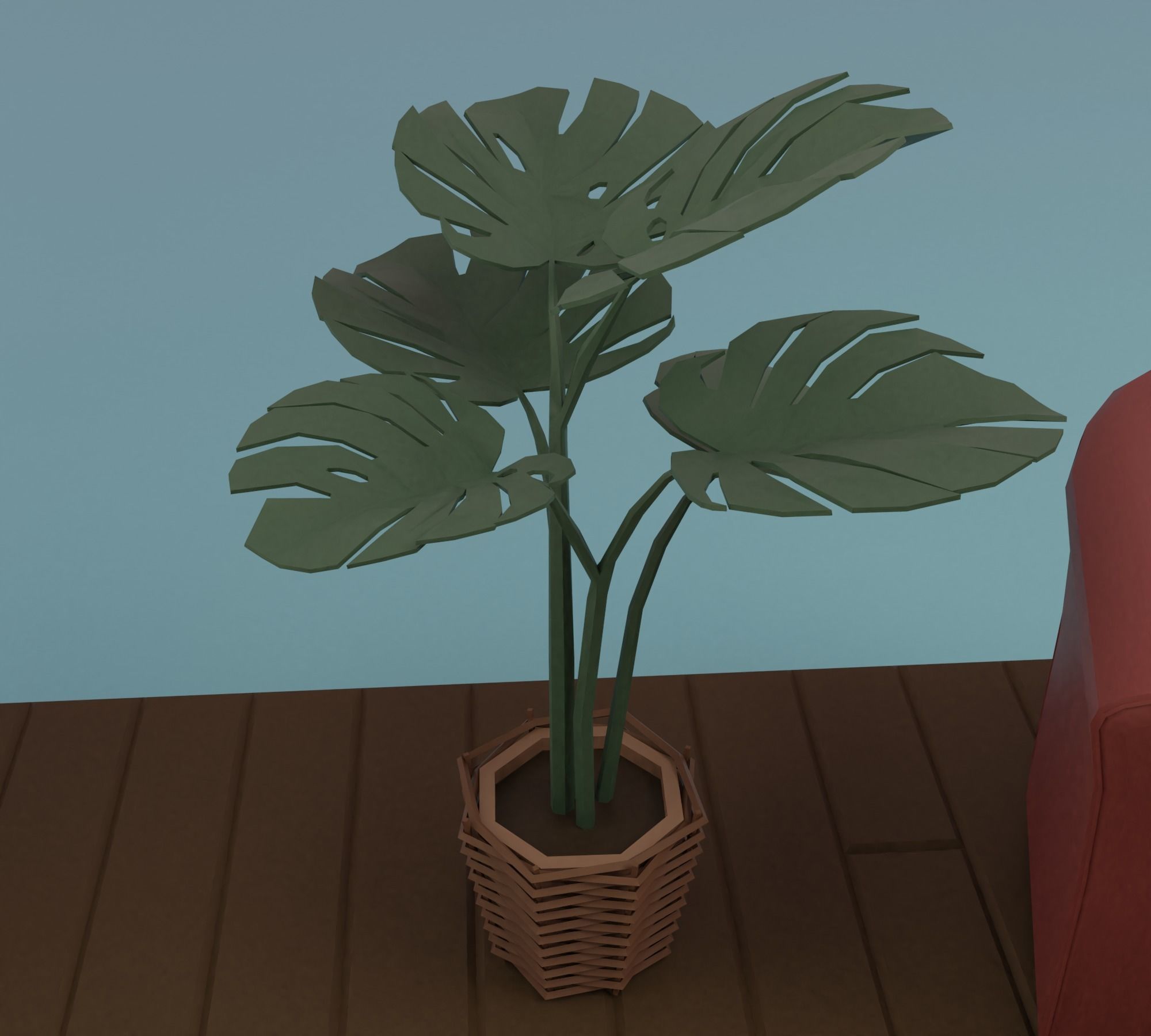 Artist s studio Low-poly 3D model_11
