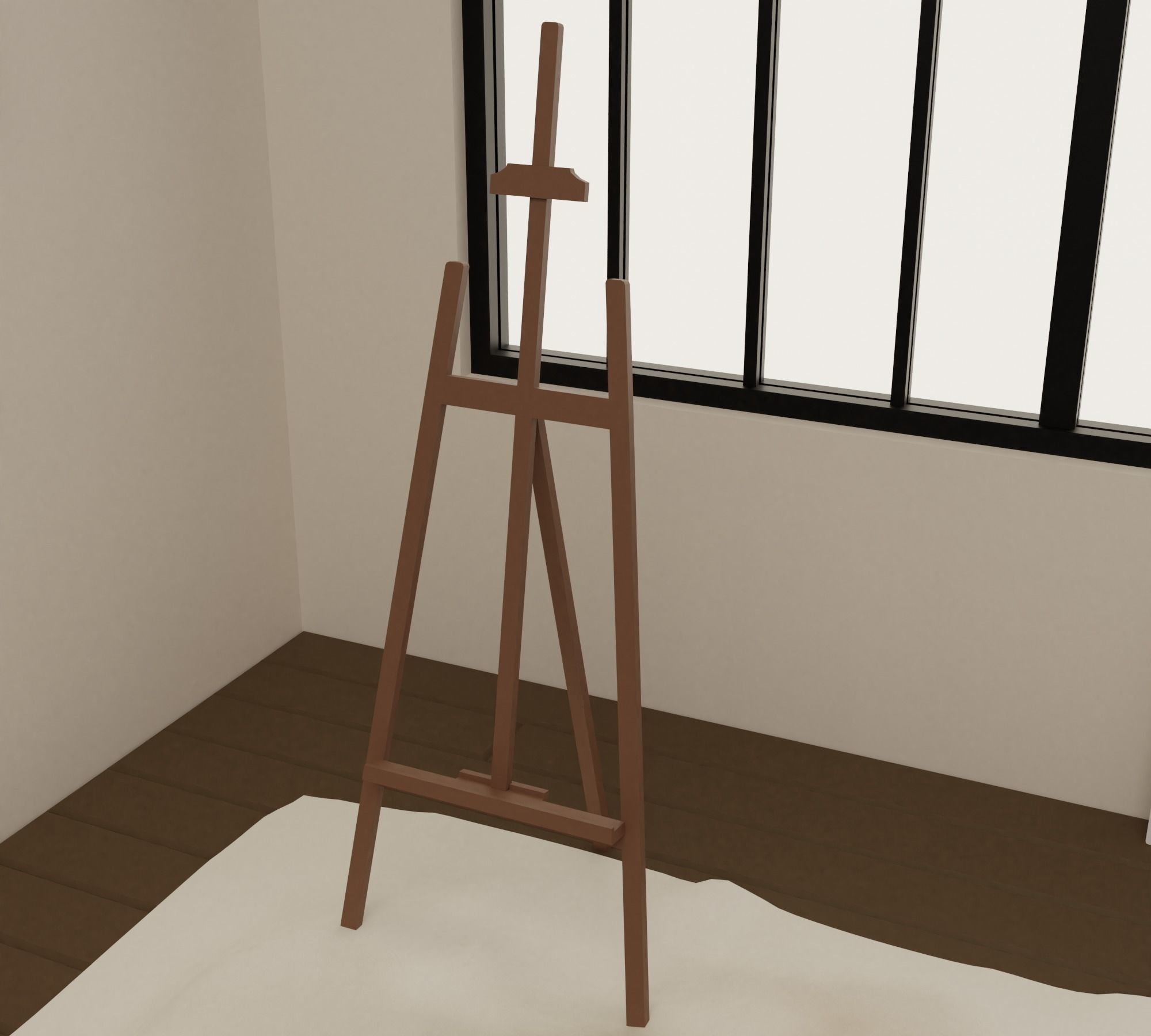 Artist s studio Low-poly 3D model_20