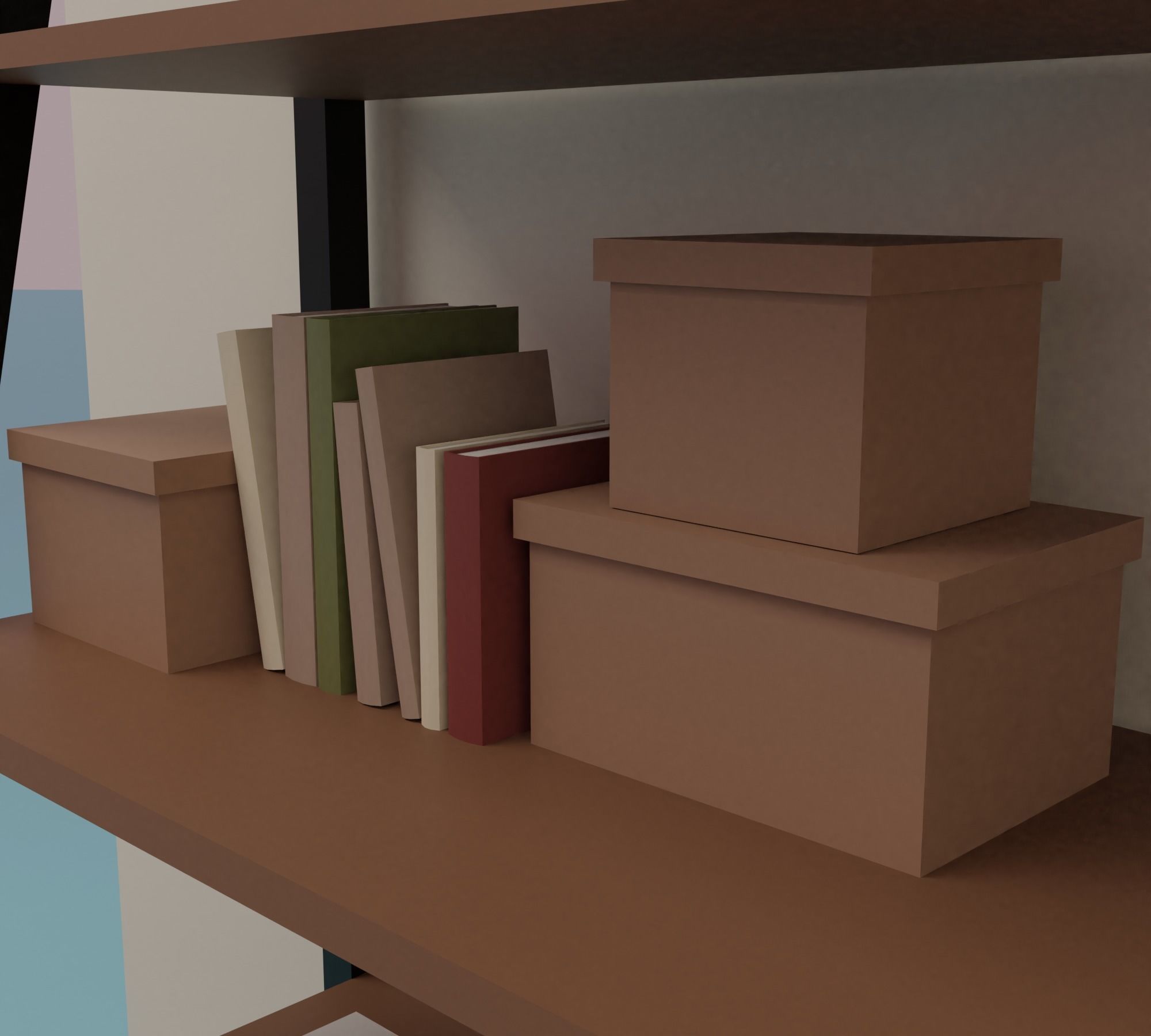 Artist s studio Low-poly 3D model_5