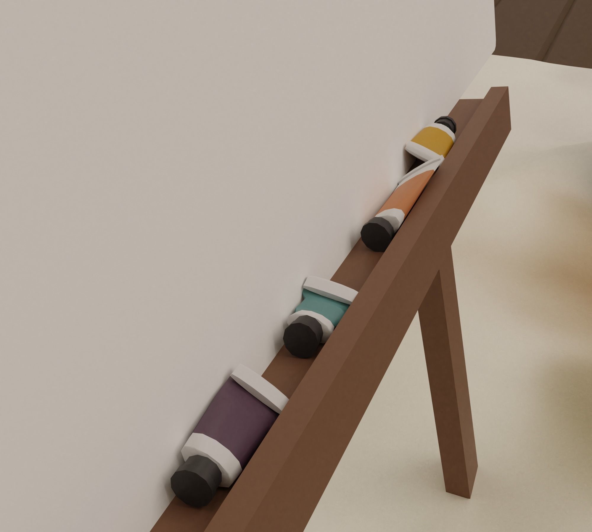 Artist s studio Low-poly 3D model_19