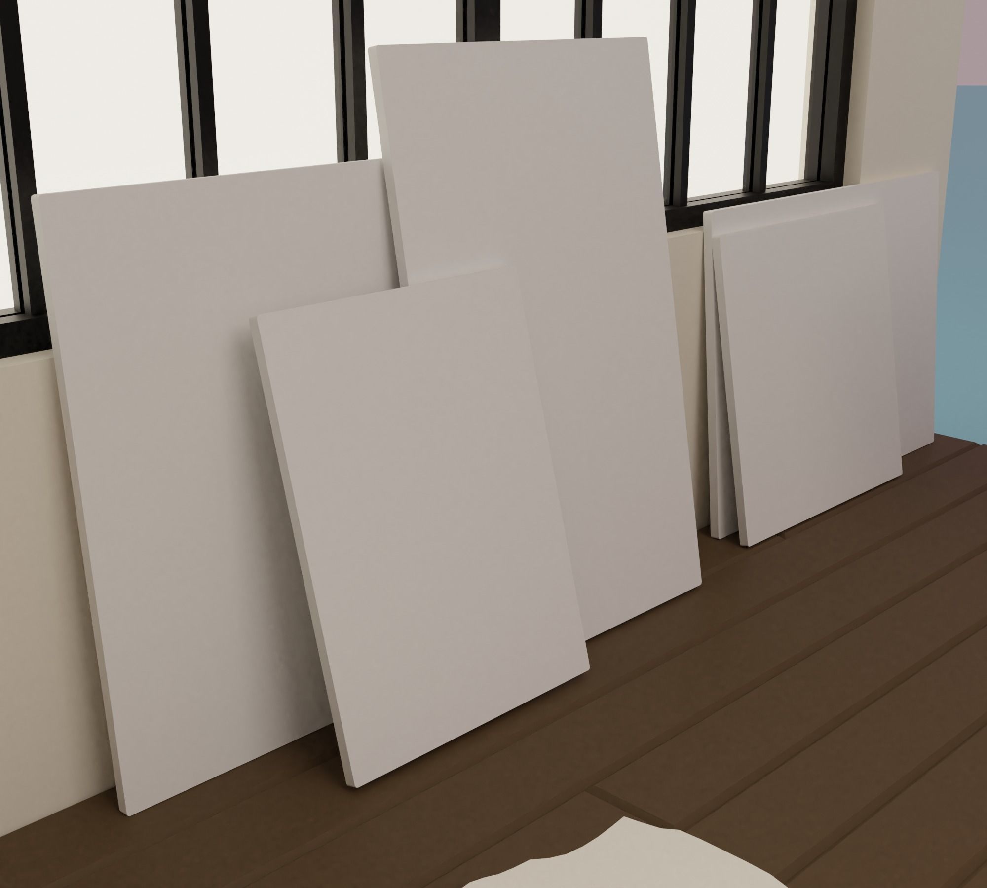 Artist s studio Low-poly 3D model_26