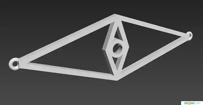 Pendant light fixture with square shape