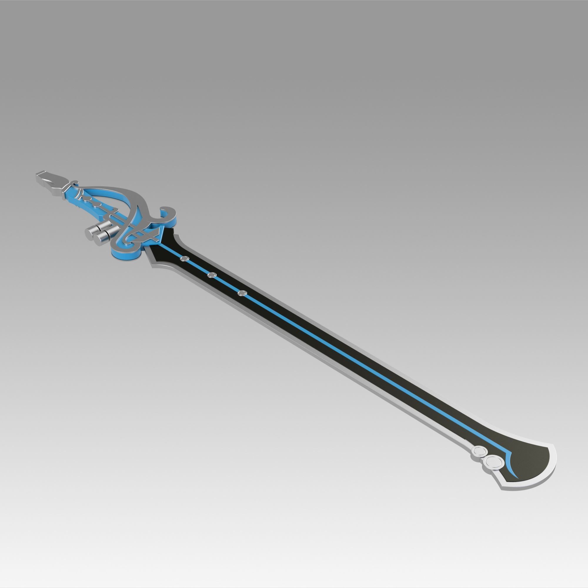 Genshin Impact Kaeya Traveler Jean Keqing The Flute Sword 3D print model_3